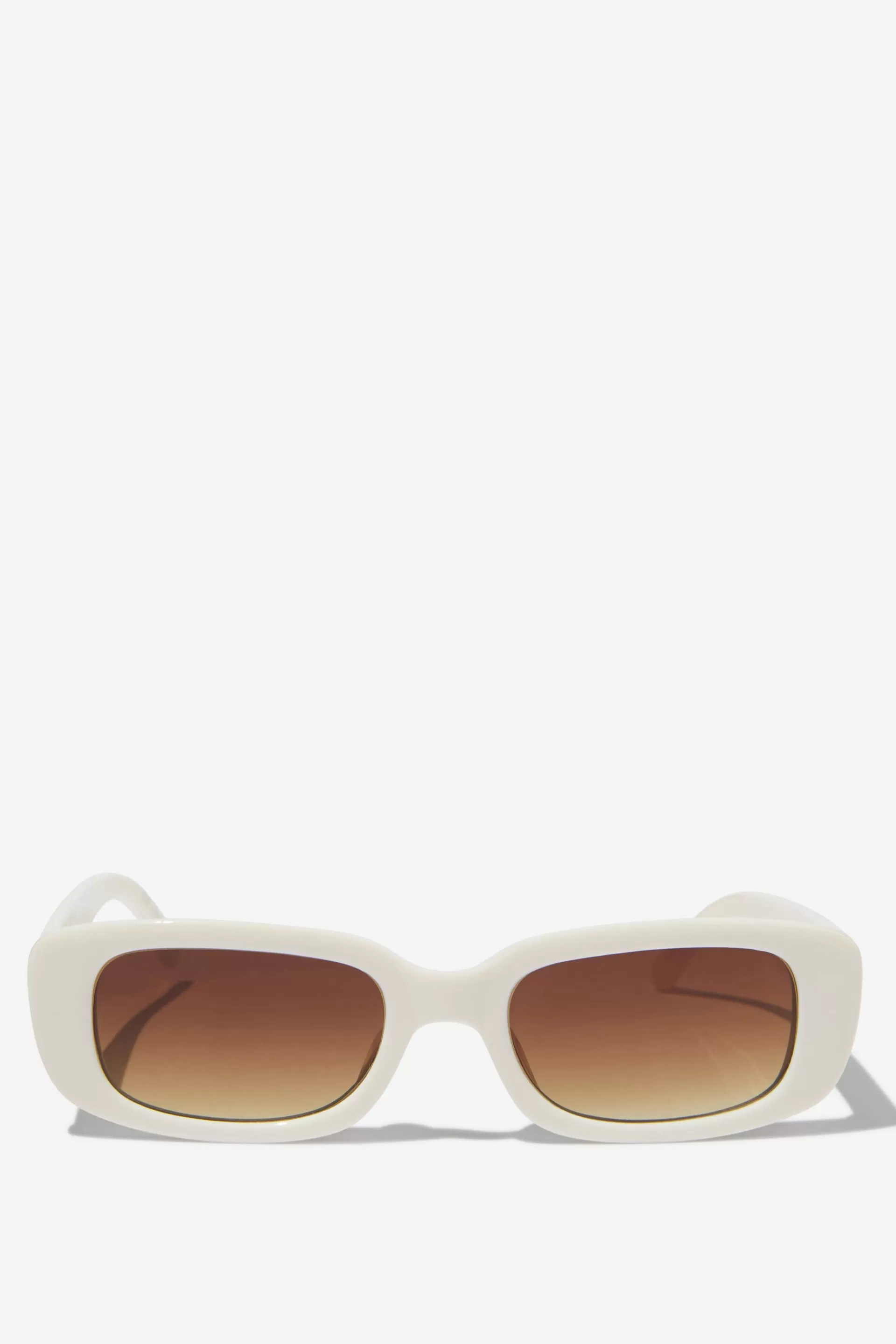 Cotton On Sunglasses*Abby Rectangle Sunglasses Ivory