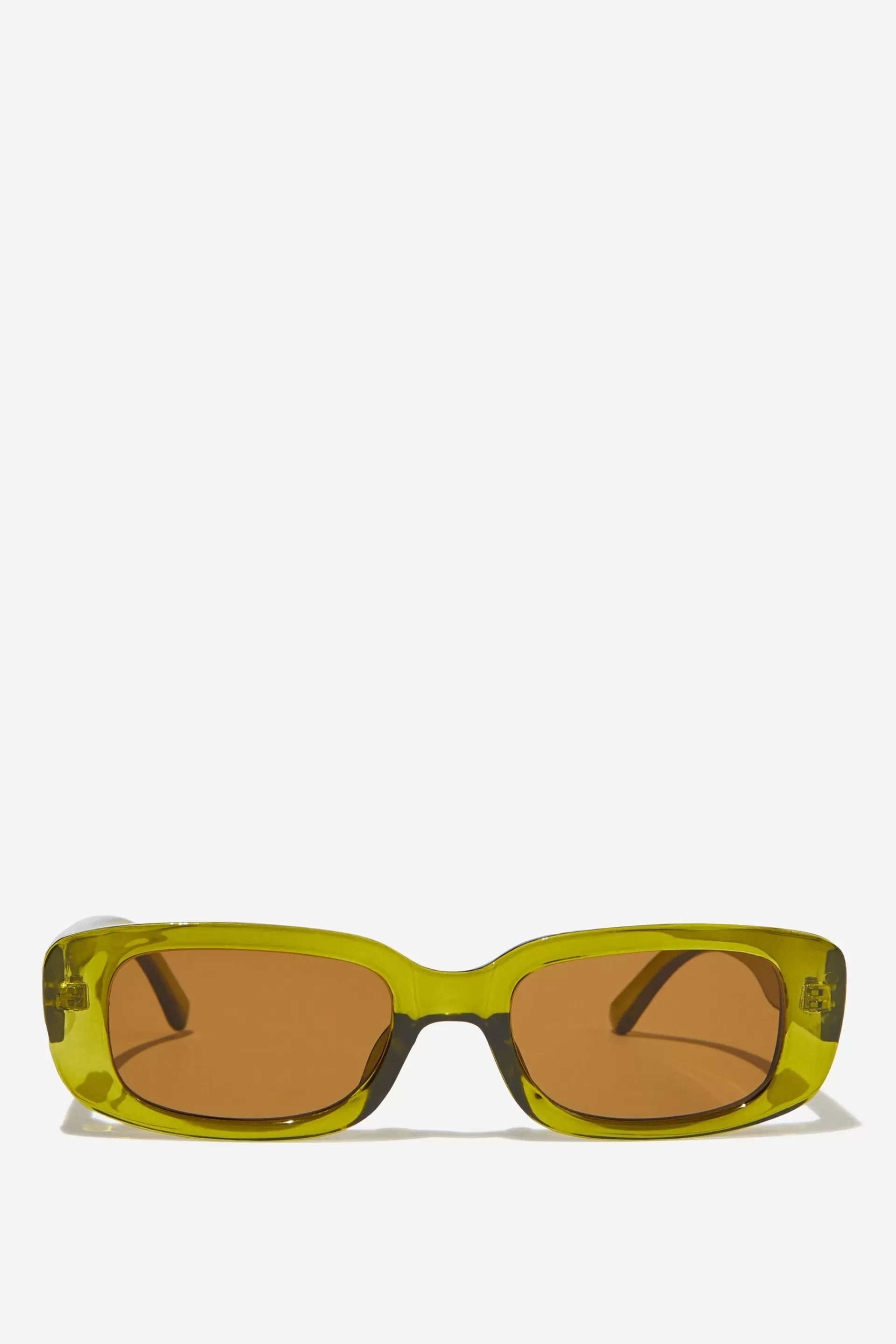 Cotton On Sunglasses*Abby Rectangle Sunglasses Sweetgreen