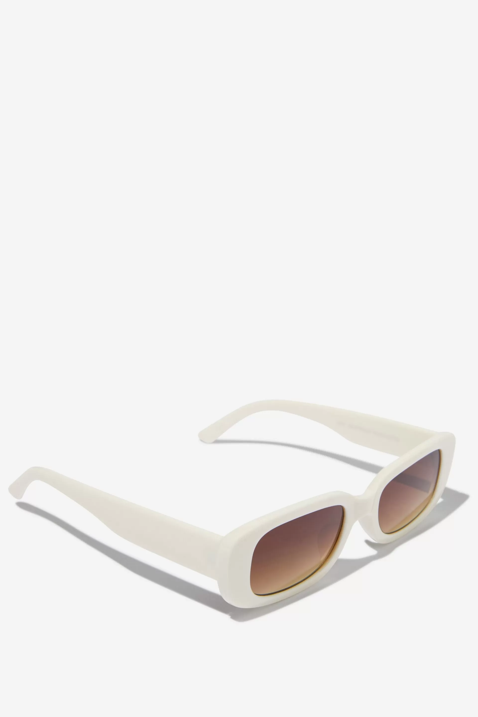 Cotton On Sunglasses*Abby Rectangle Sunglasses Ivory