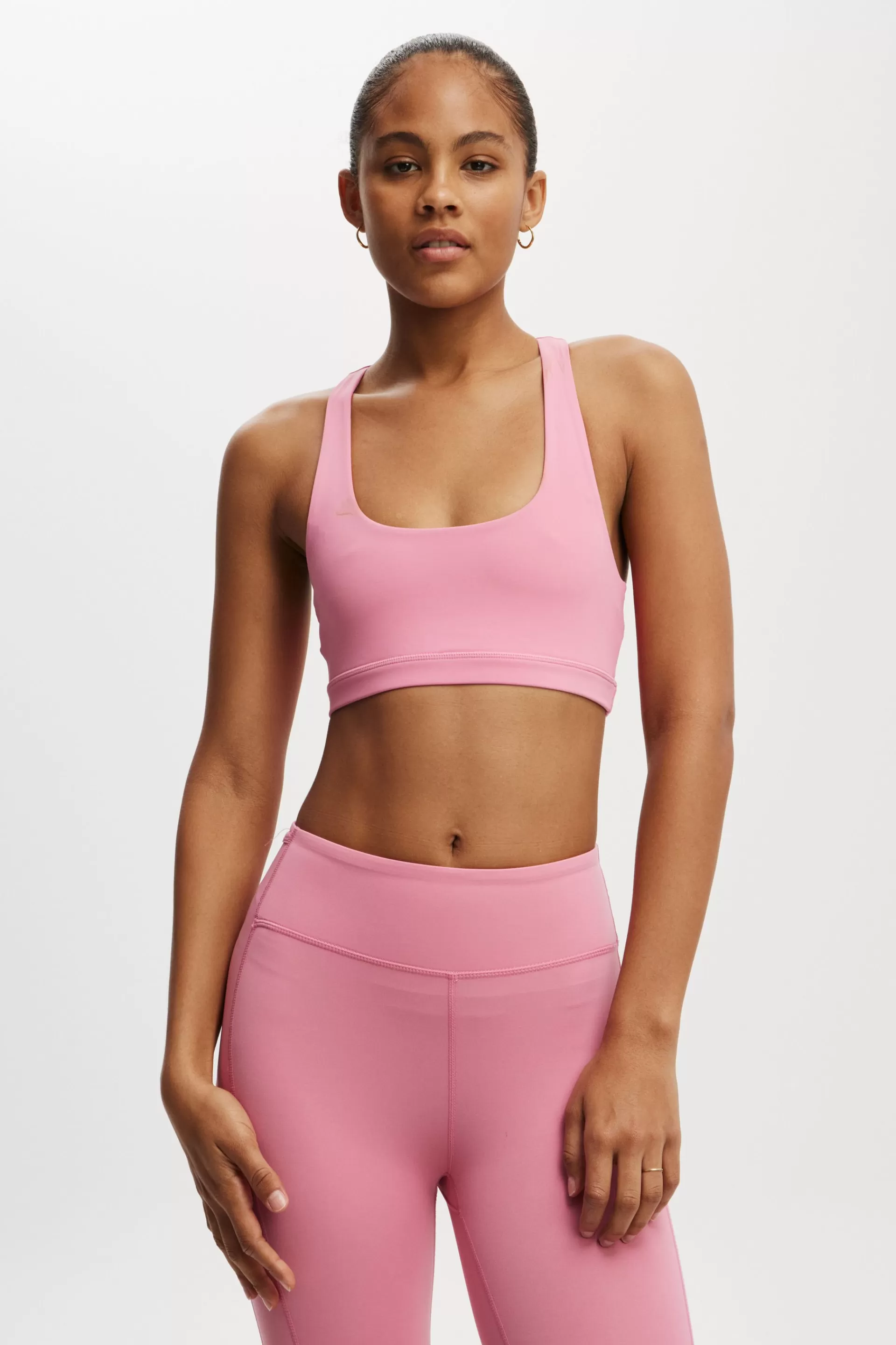 Cotton On Crops | Tops & Tanks*Active Core Keyhole Back Crop Radiantraspberry