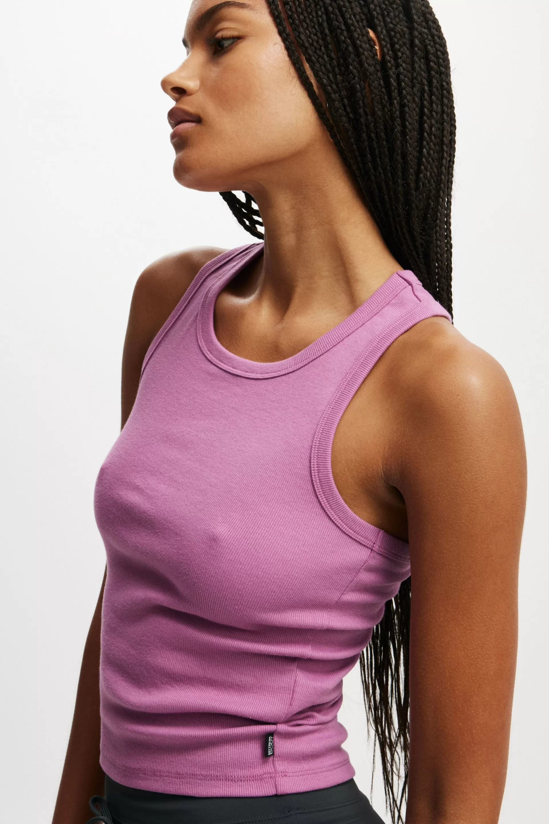 Cotton On Crops | Tops & Tanks*Active Core Rib Racer Tank Redviolet