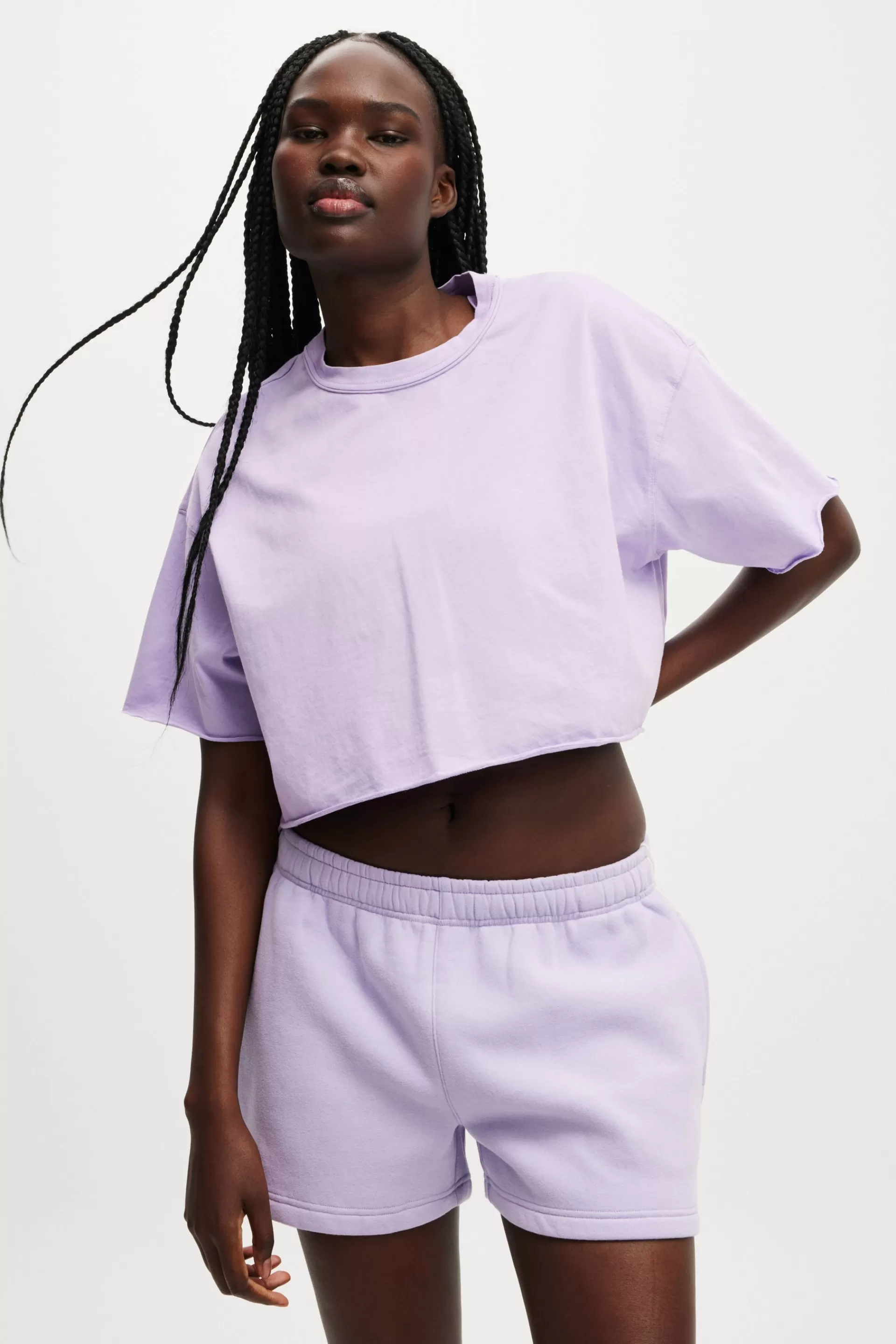 Cotton On Crops | Tops & Tanks*Active Relaxed Cropped Tshirt Purplerose/frenchiered