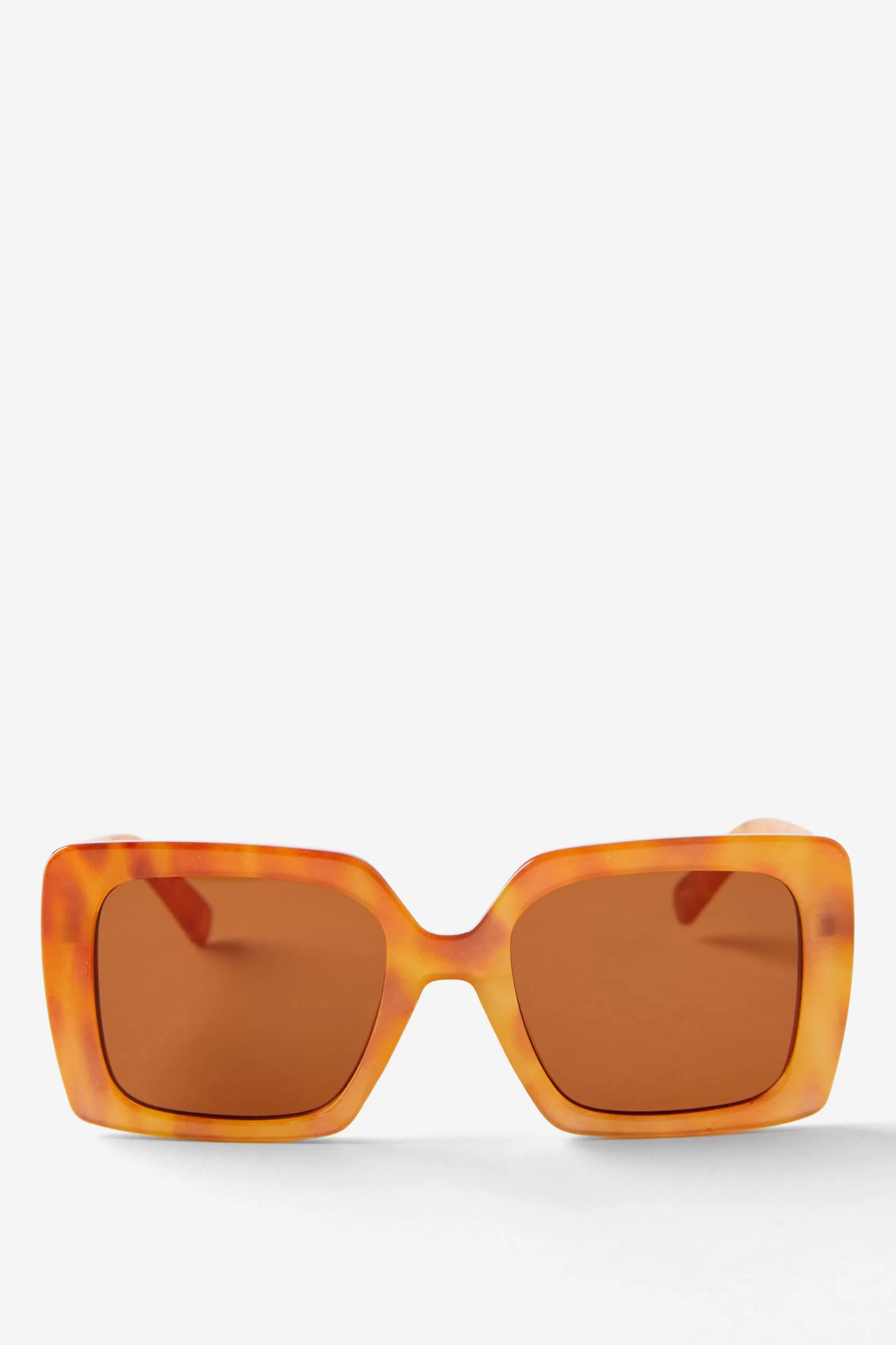 Cotton On Sunglasses*Addison Square Oversized Sunglasses Ambertort