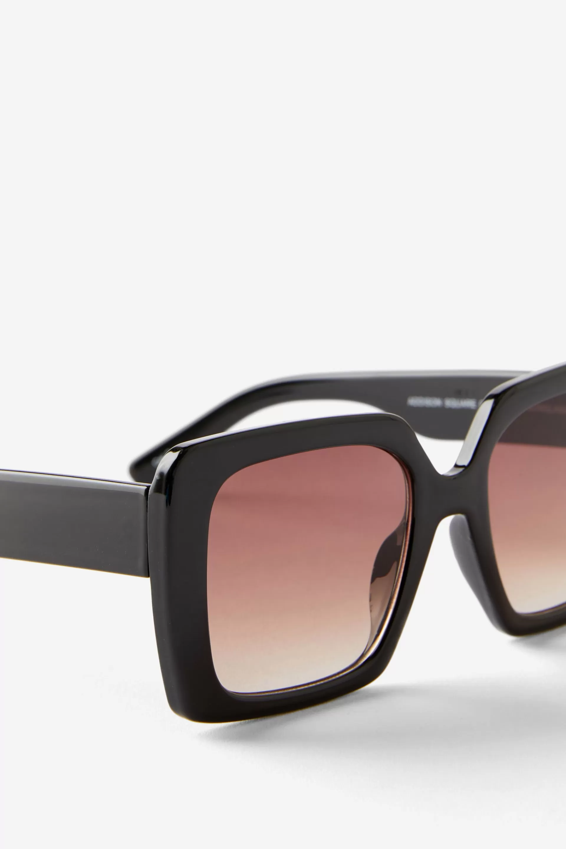 Cotton On Sunglasses*Addison Square Oversized Sunglasses Black/brown