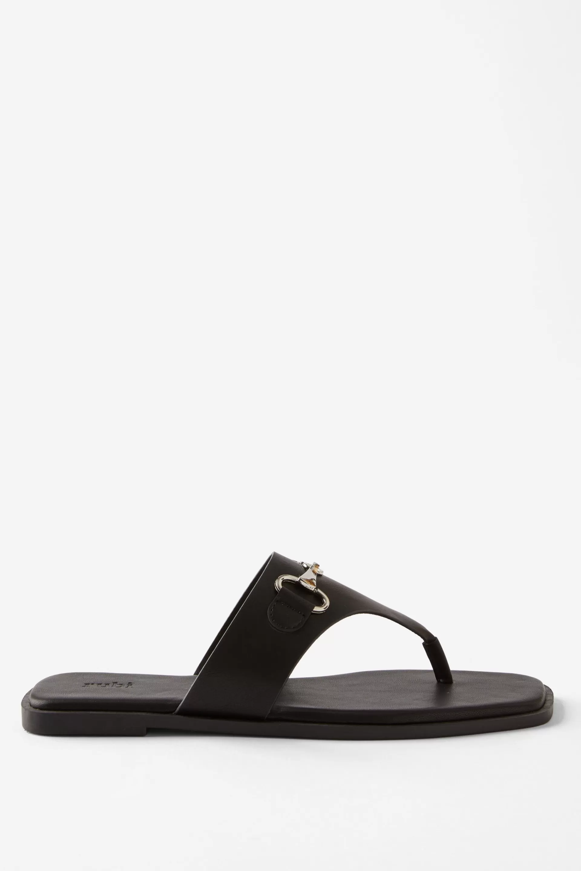 Cotton On Sandals & Flip Flops*Amalfi Toe Post Slide Black/silver