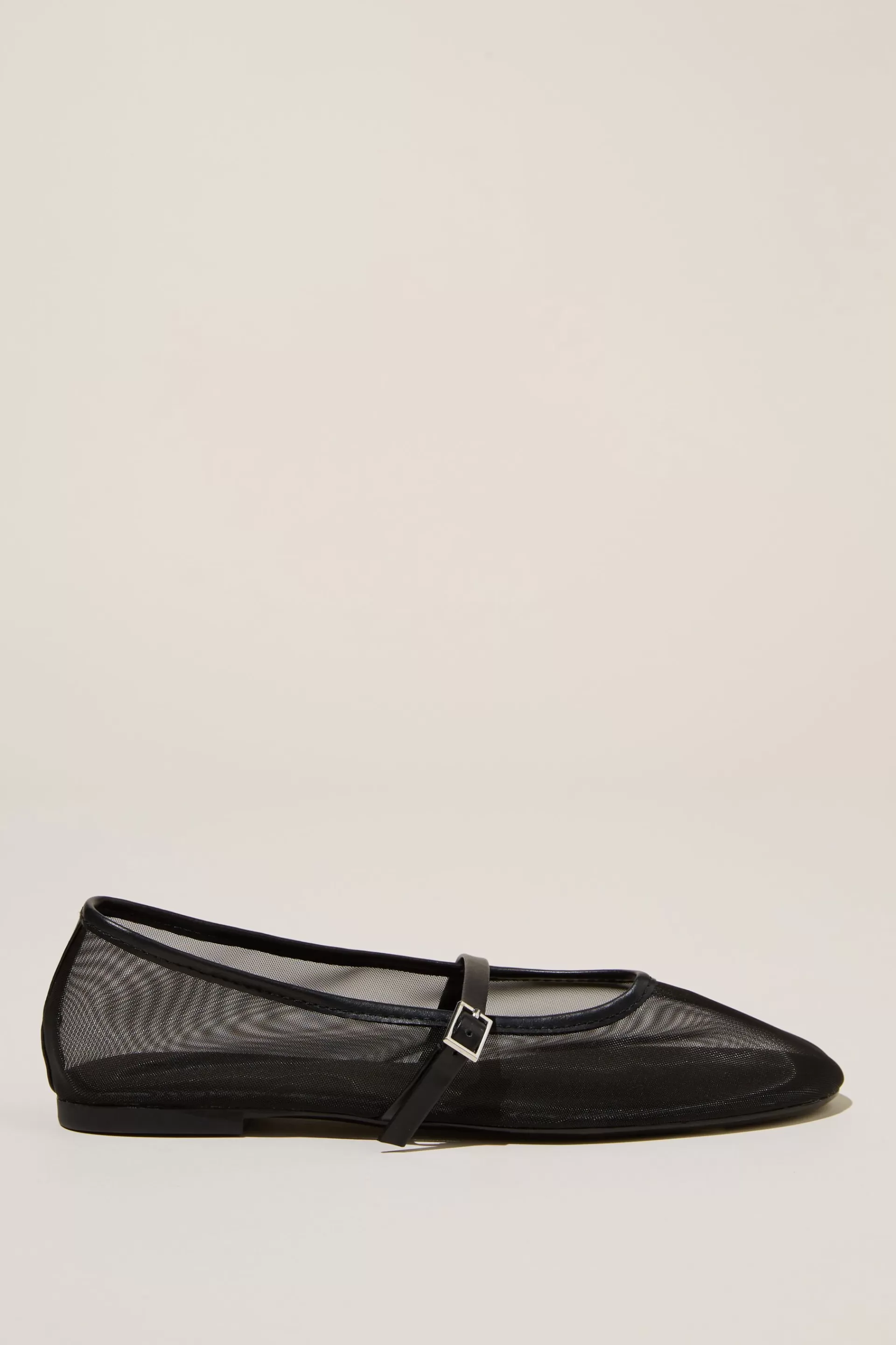 Cotton On Ballet Flats & Loafers*Amy Fine Mary Jane Ballet Blackfinemesh