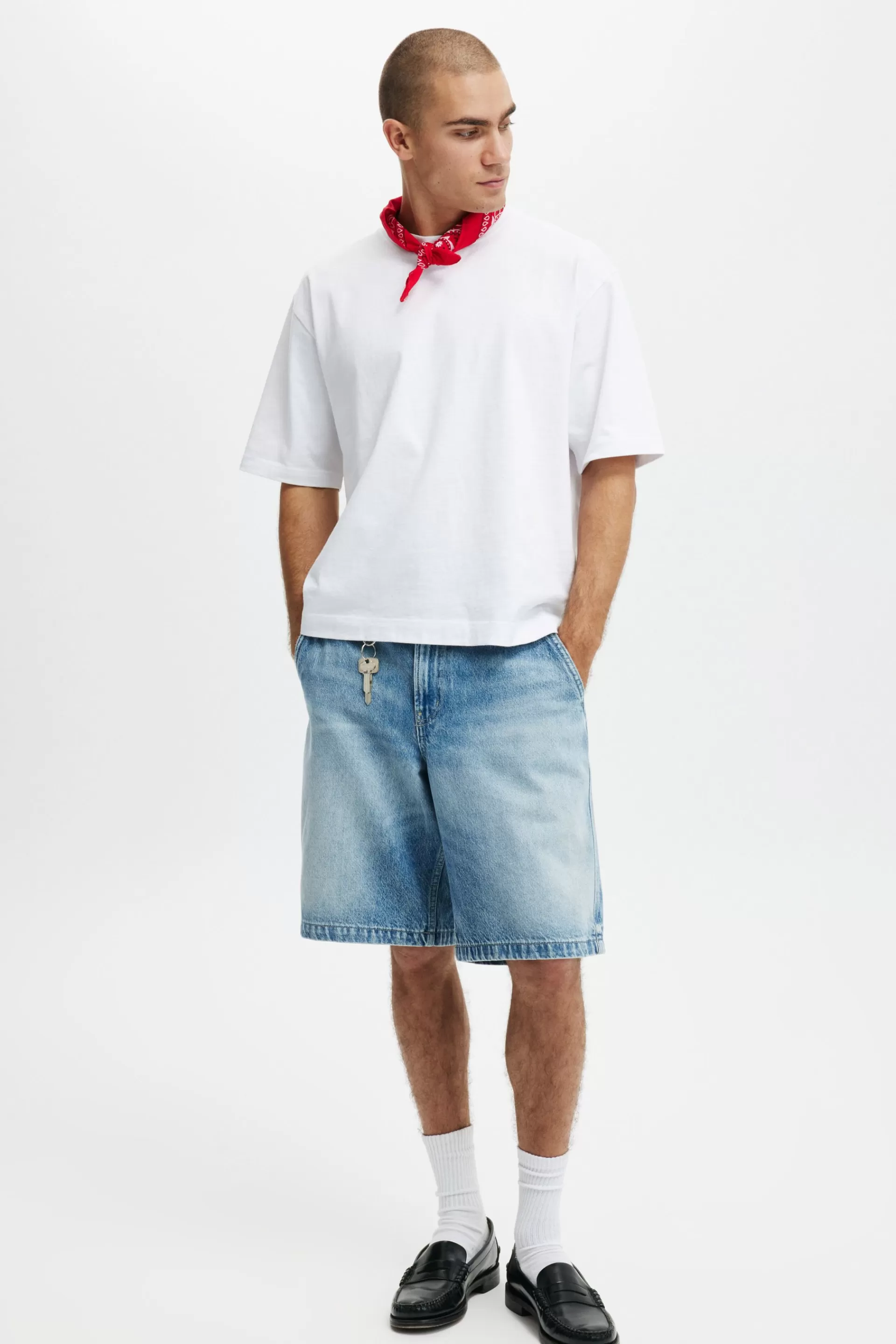 Cotton On Shorts | Shorts*Baggy Denim Short Cannonballblue