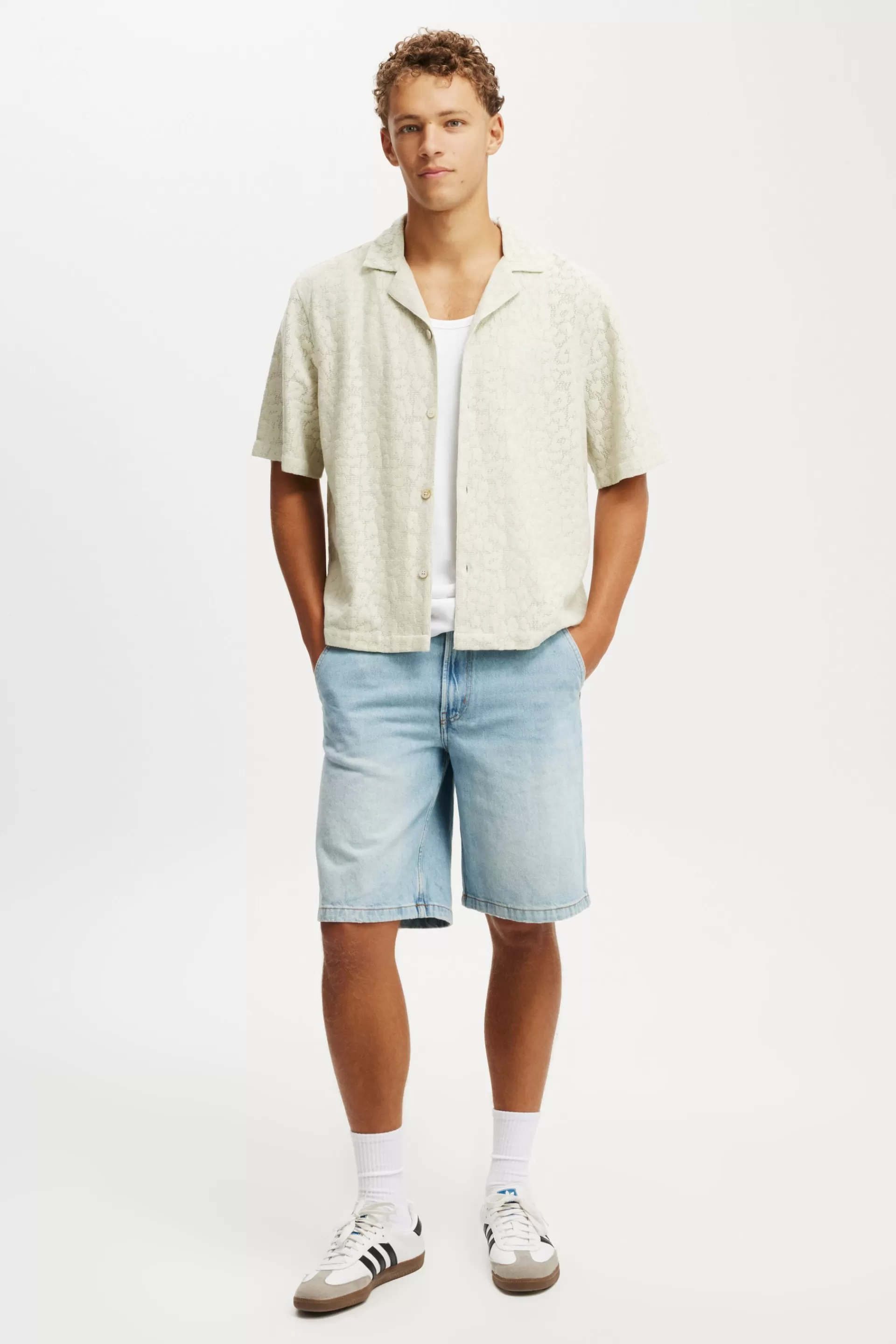 Cotton On Shorts | Jeans*Baggy Denim Short Carpenterremiblue