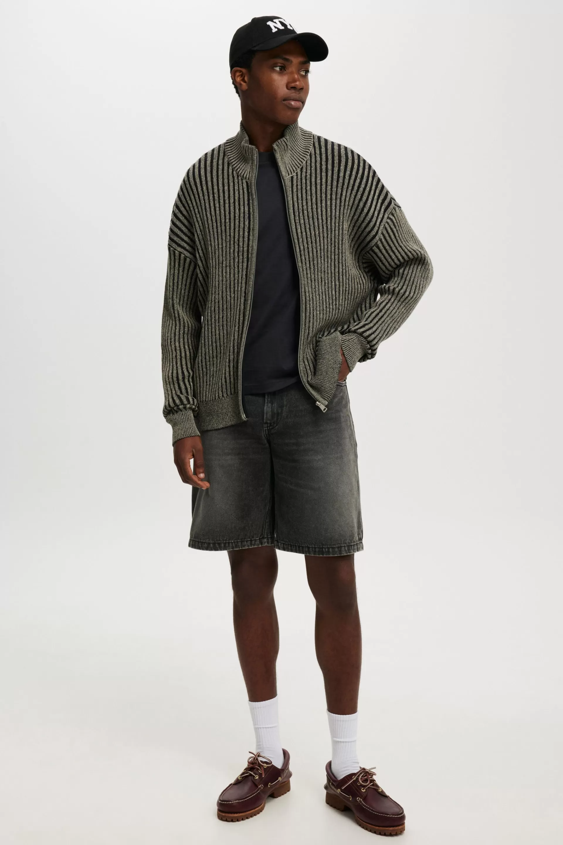 Cotton On Shorts | Shorts*Baggy Denim Short Dominoblack