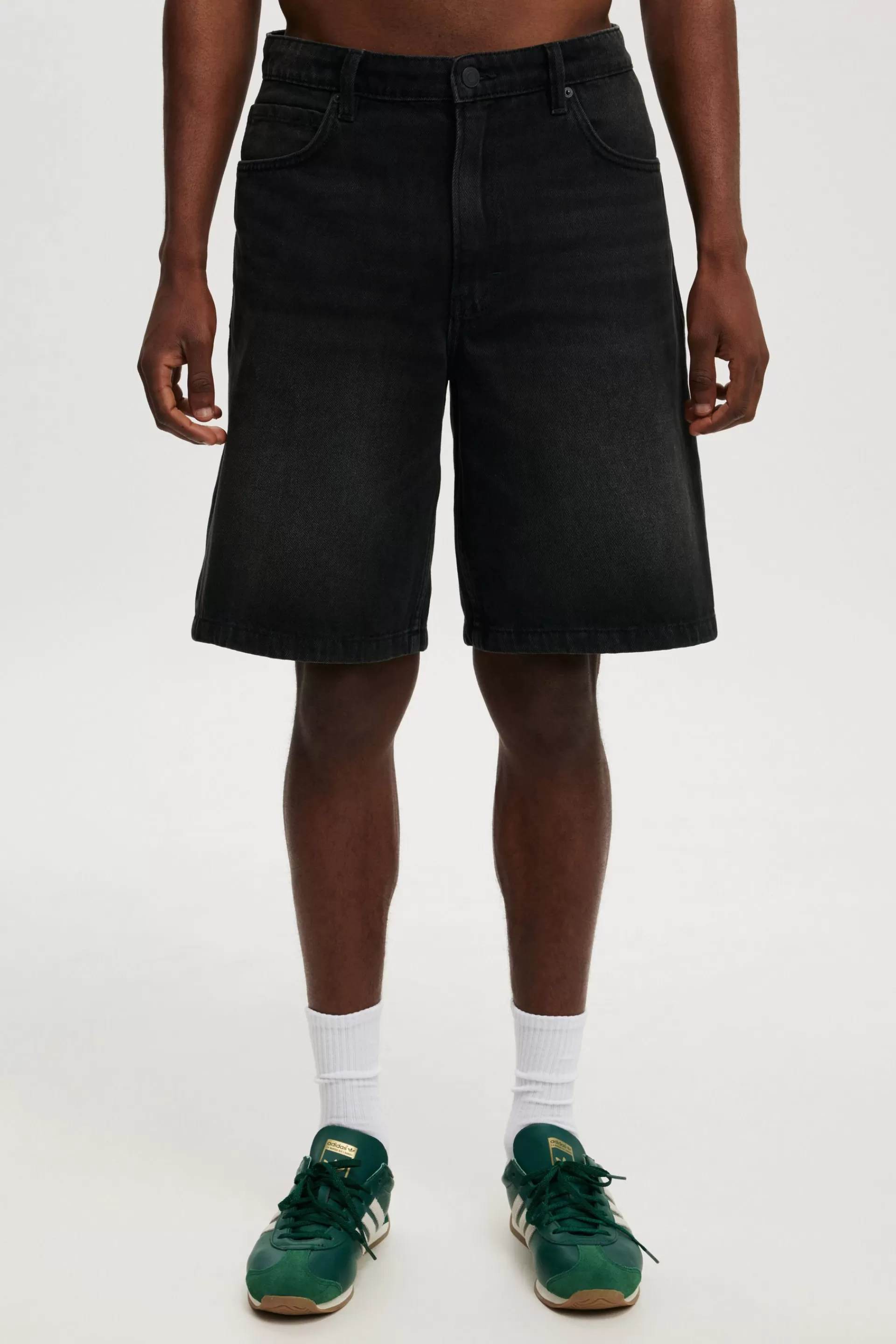 Cotton On Shorts*Baggy Denim Short Wickedblack