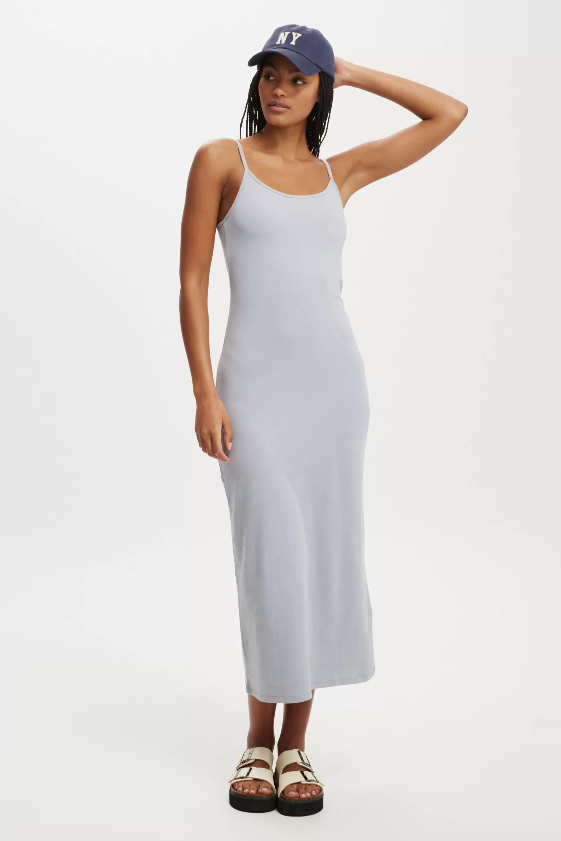 Cotton On Dresses*Bella Slip Maxi Dress Lightsteel