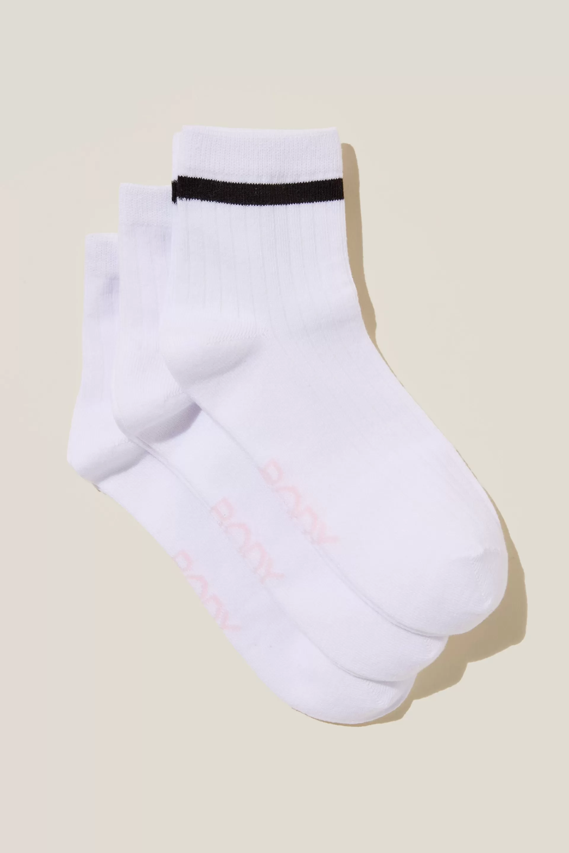 Cotton On Accessories*Body Mid Crew Socks 3Pk White