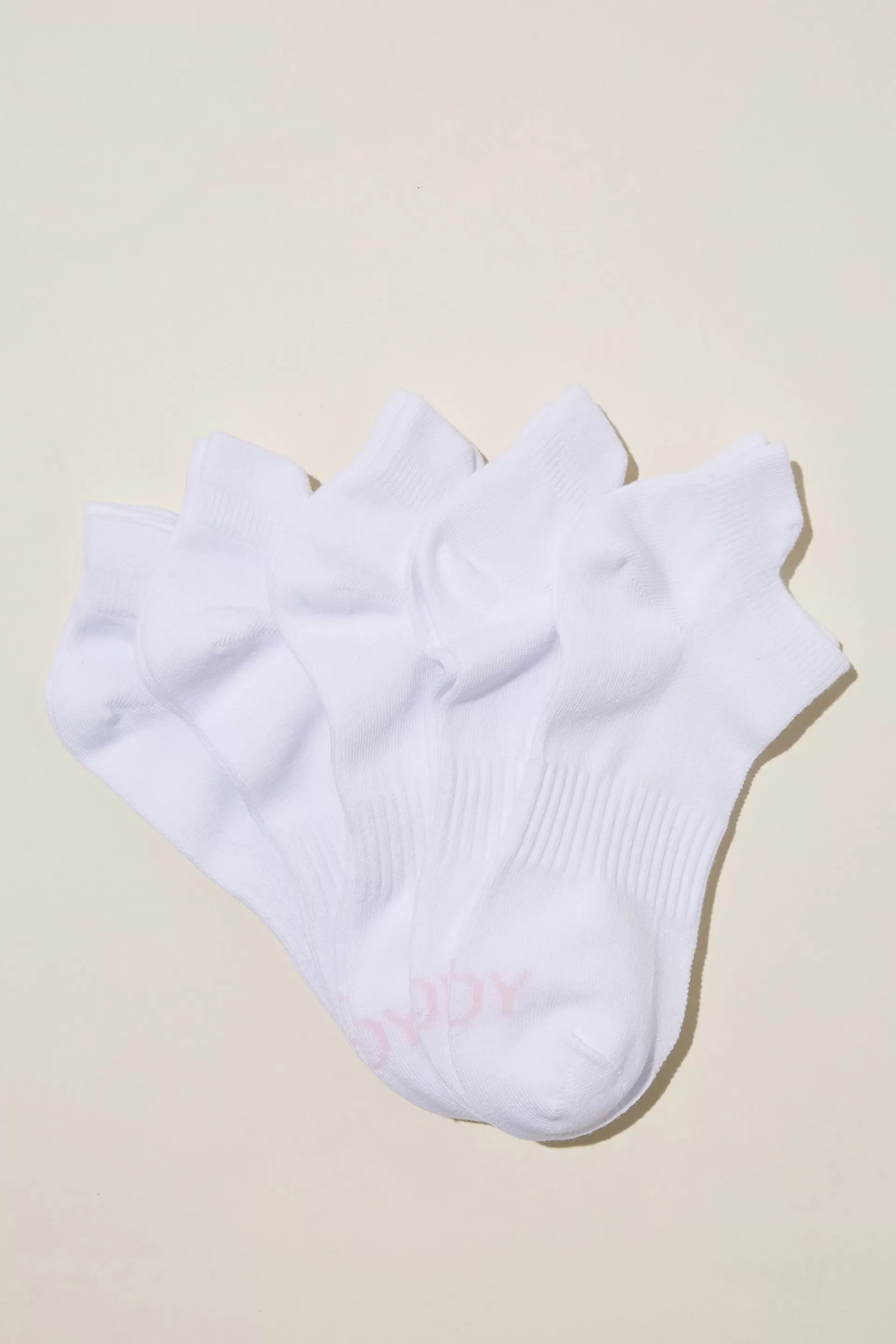 Cotton On Accessories*Body 5Pk Ankle Sport Sock White