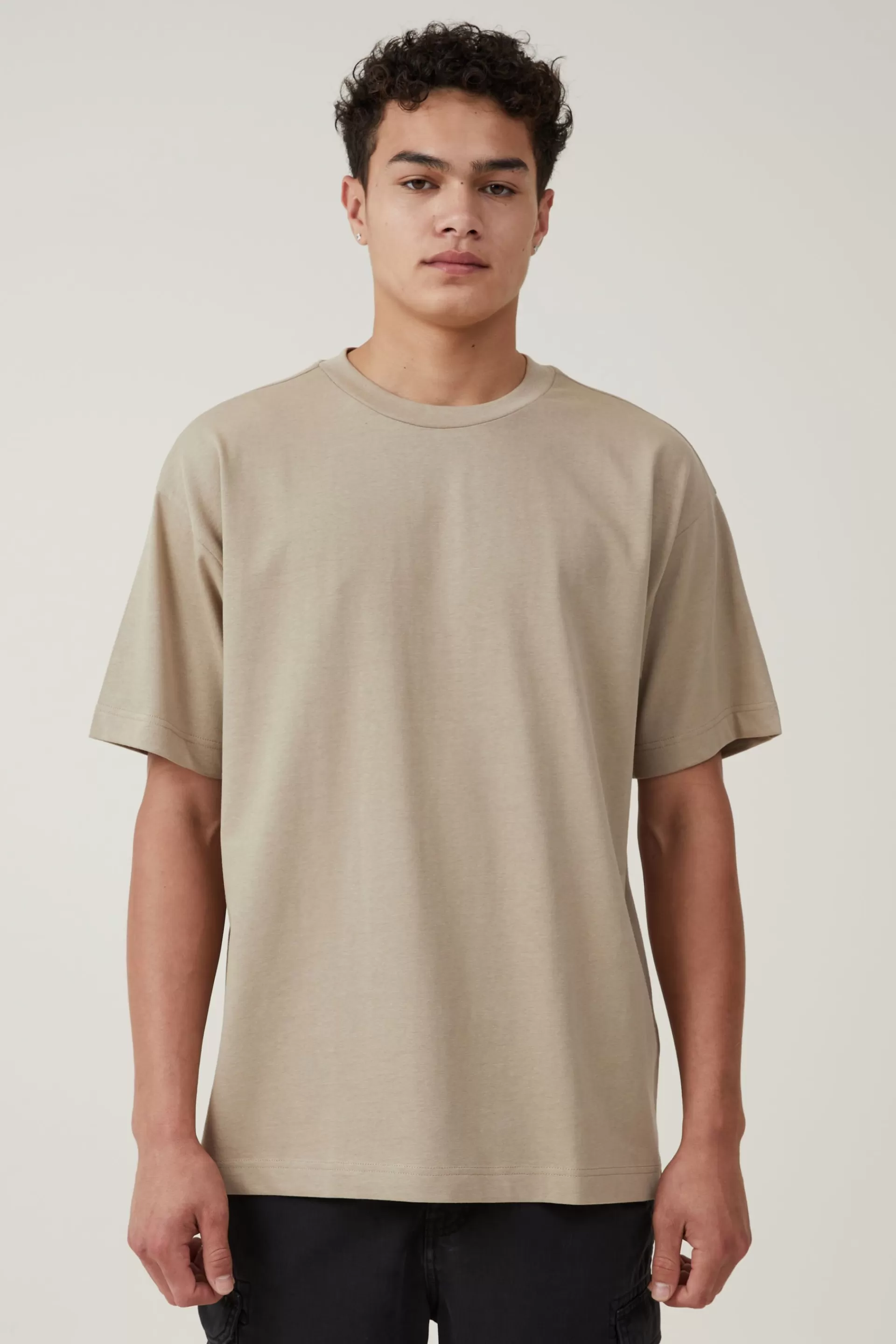 Cotton On Tees & Tanks*Box Fit T-Shirt Gravelstone