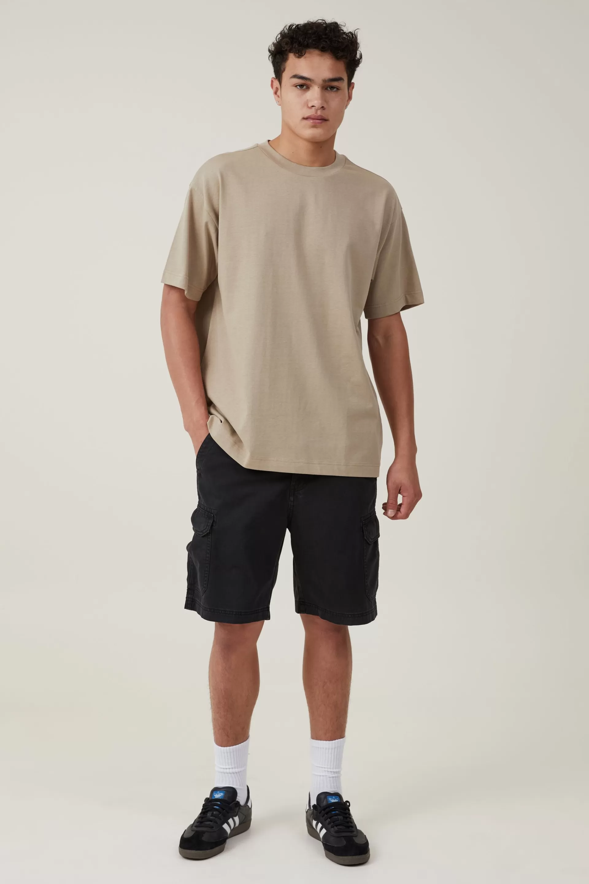 Cotton On Tees & Tanks*Box Fit T-Shirt Gravelstone