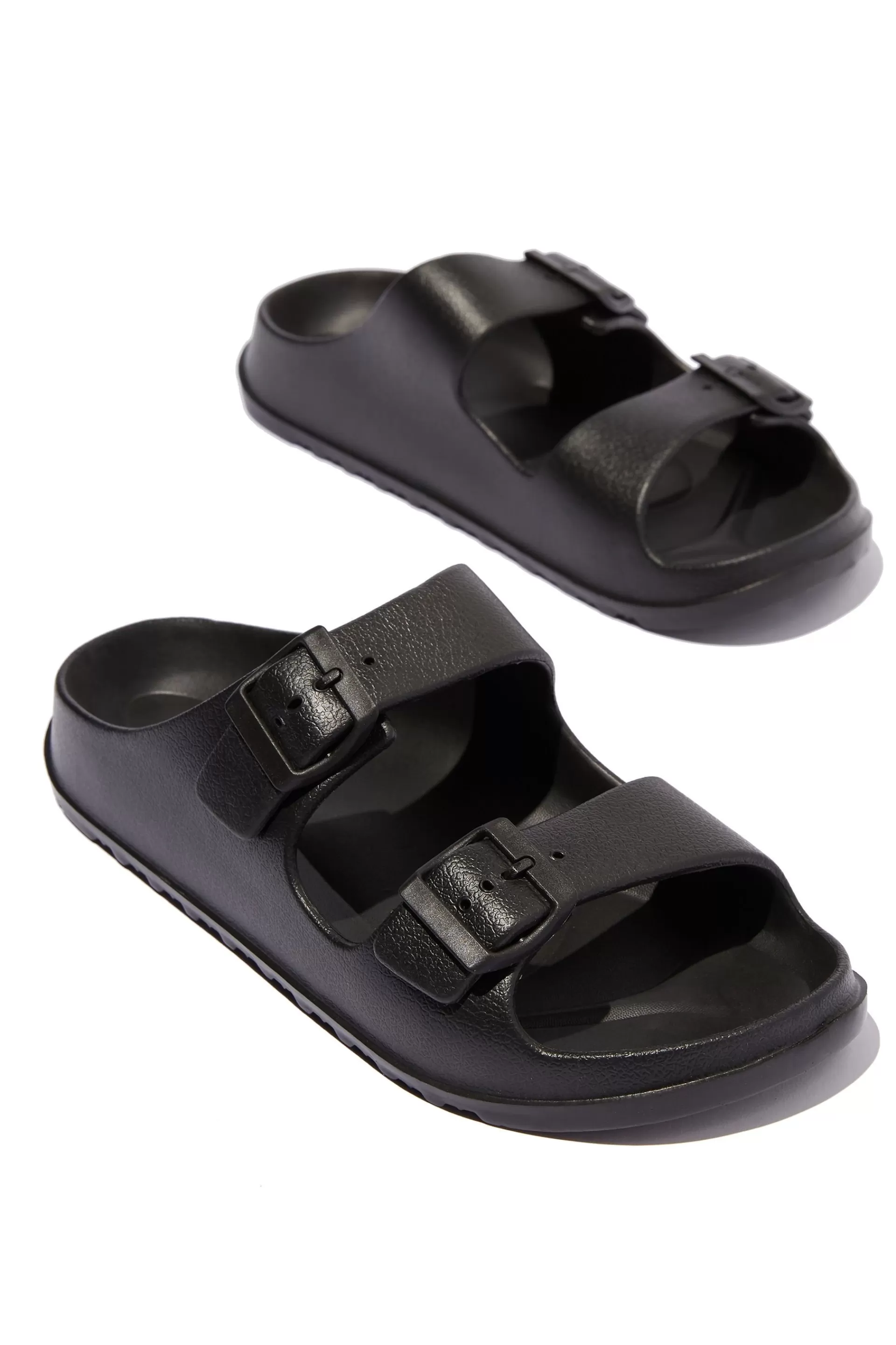 Cotton On Sandals & Flip Flops*Bronte Double Buckle Slide Black