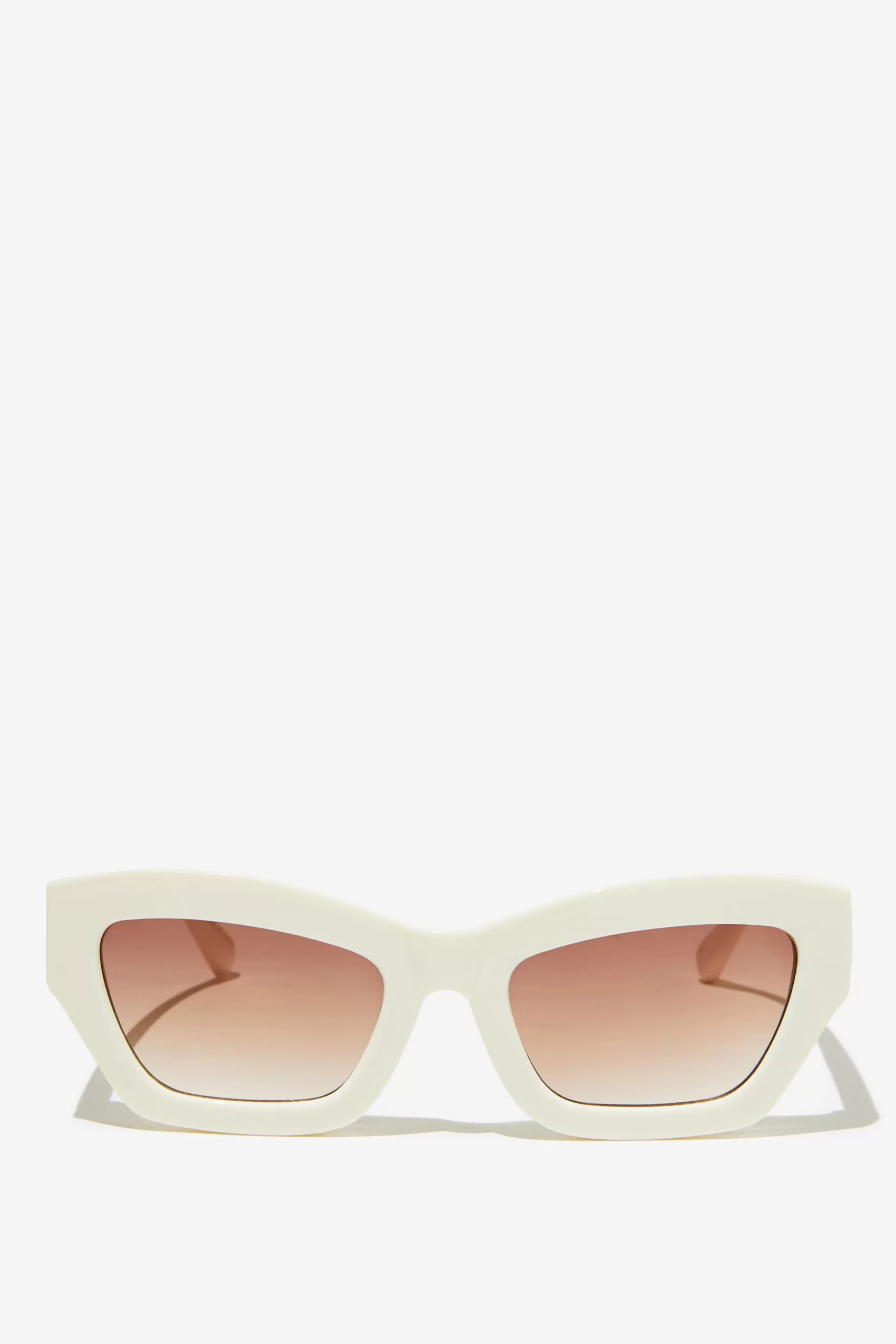 Cotton On Sunglasses*Ciara Cat Eye Sunglasses Ecru