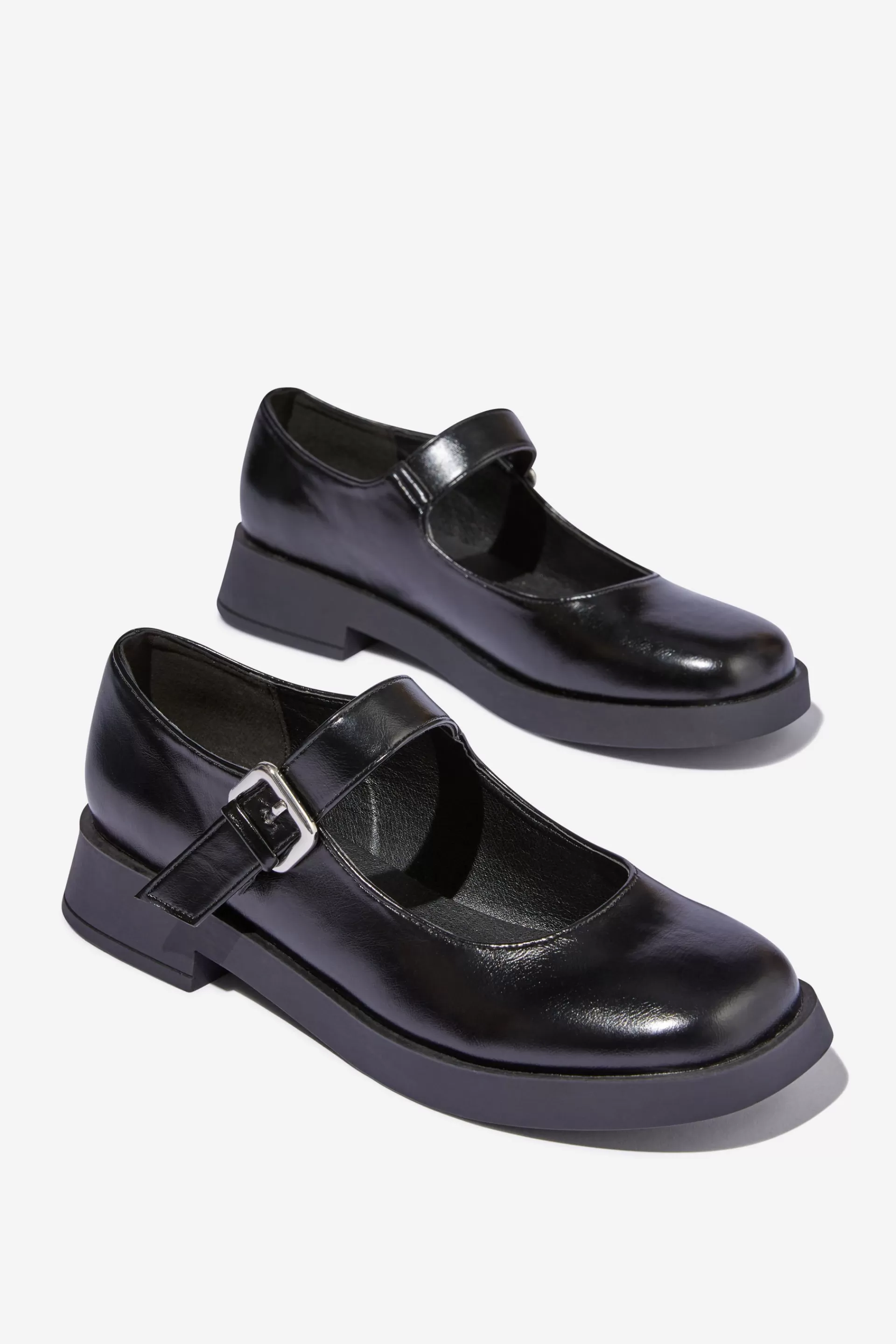 Cotton On Ballet Flats & Loafers*Clarissa Mary Jane Loafer Blackglossy