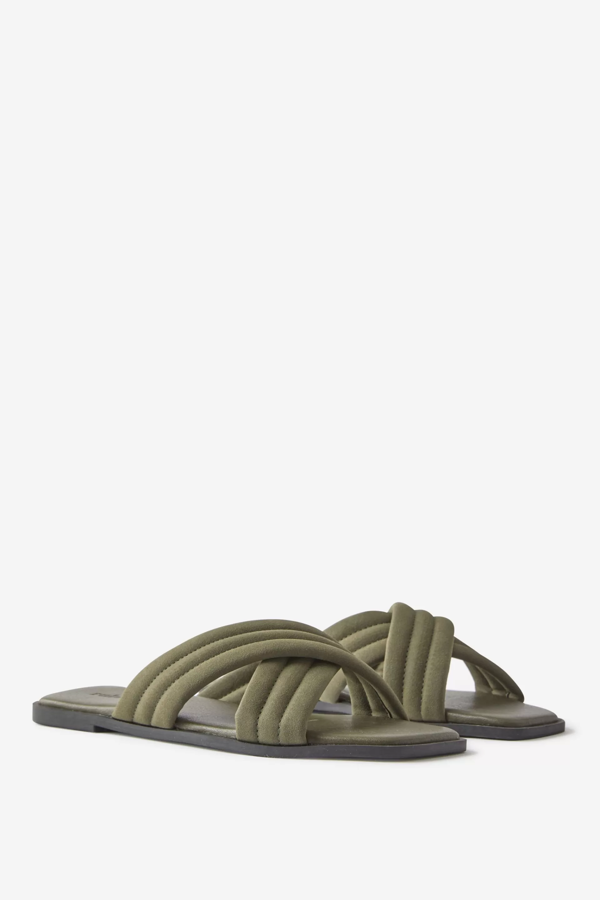 Cotton On Sandals & Flip Flops*Cloverly Crossover Slide Olivepadded