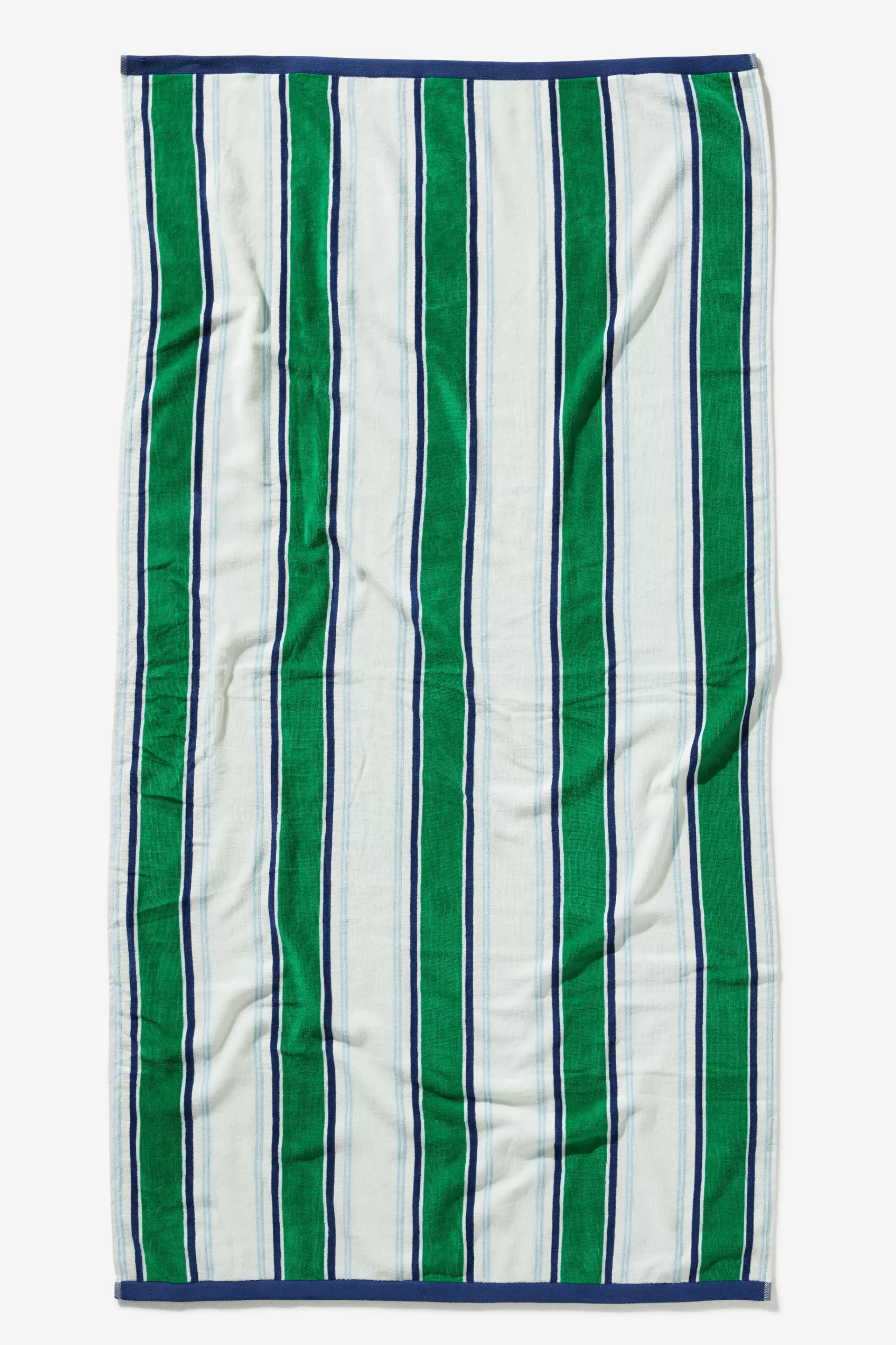 Cotton On Towels | Towels*Cotton Beach Towel Coastalstripegreenblue