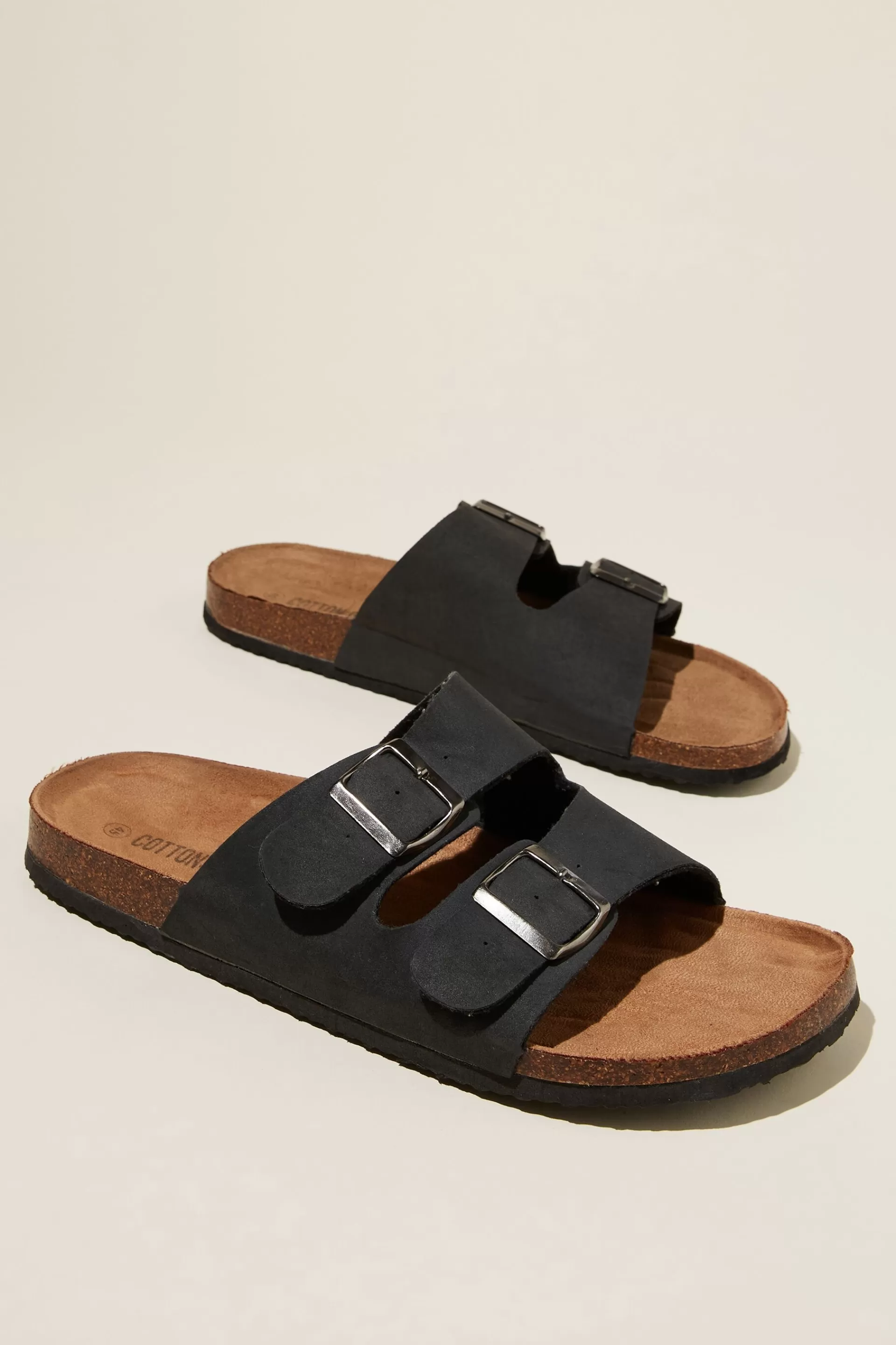 Cotton On Shoes*Double Buckle Sandal Black