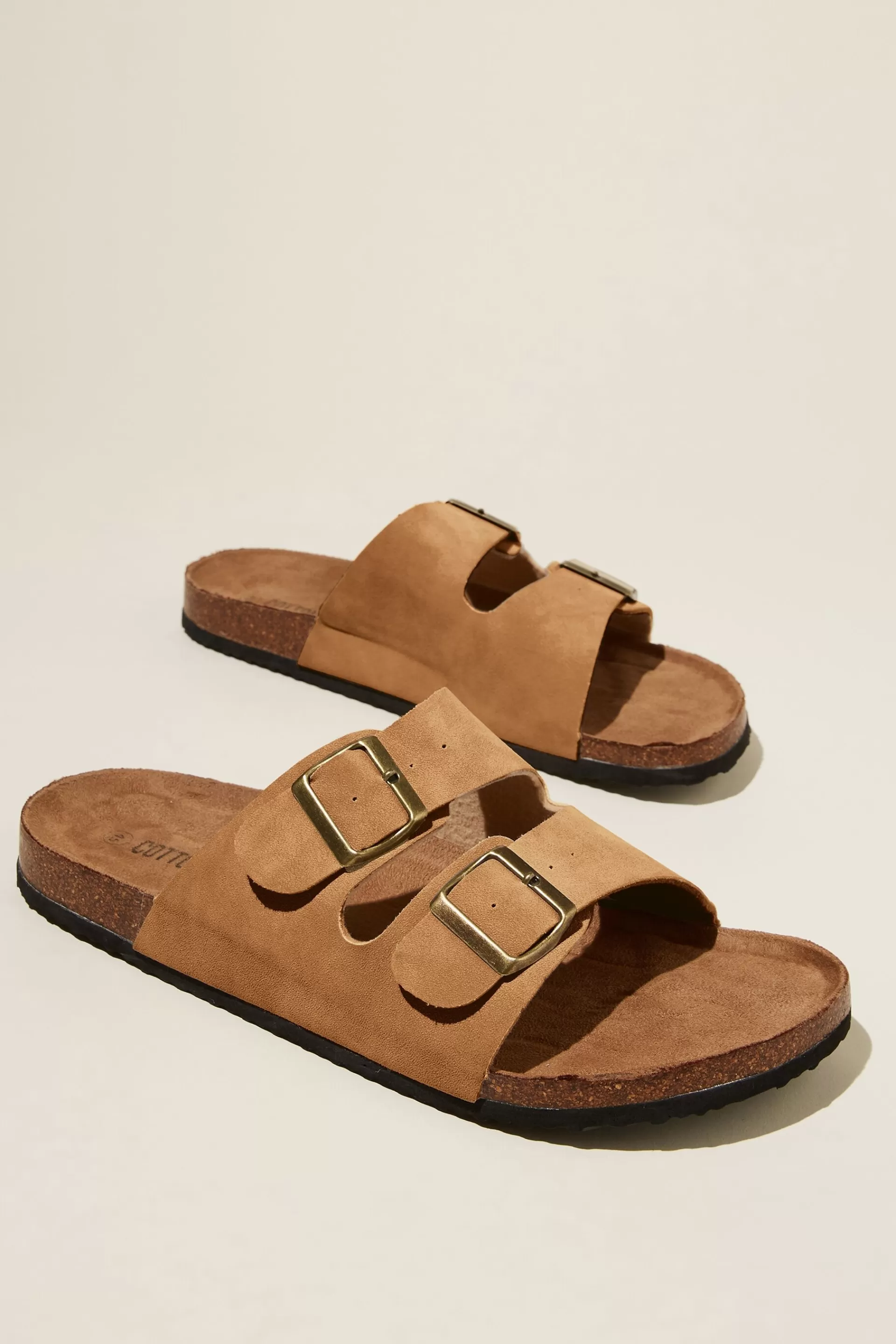 Cotton On Shoes*Double Buckle Sandal Brown