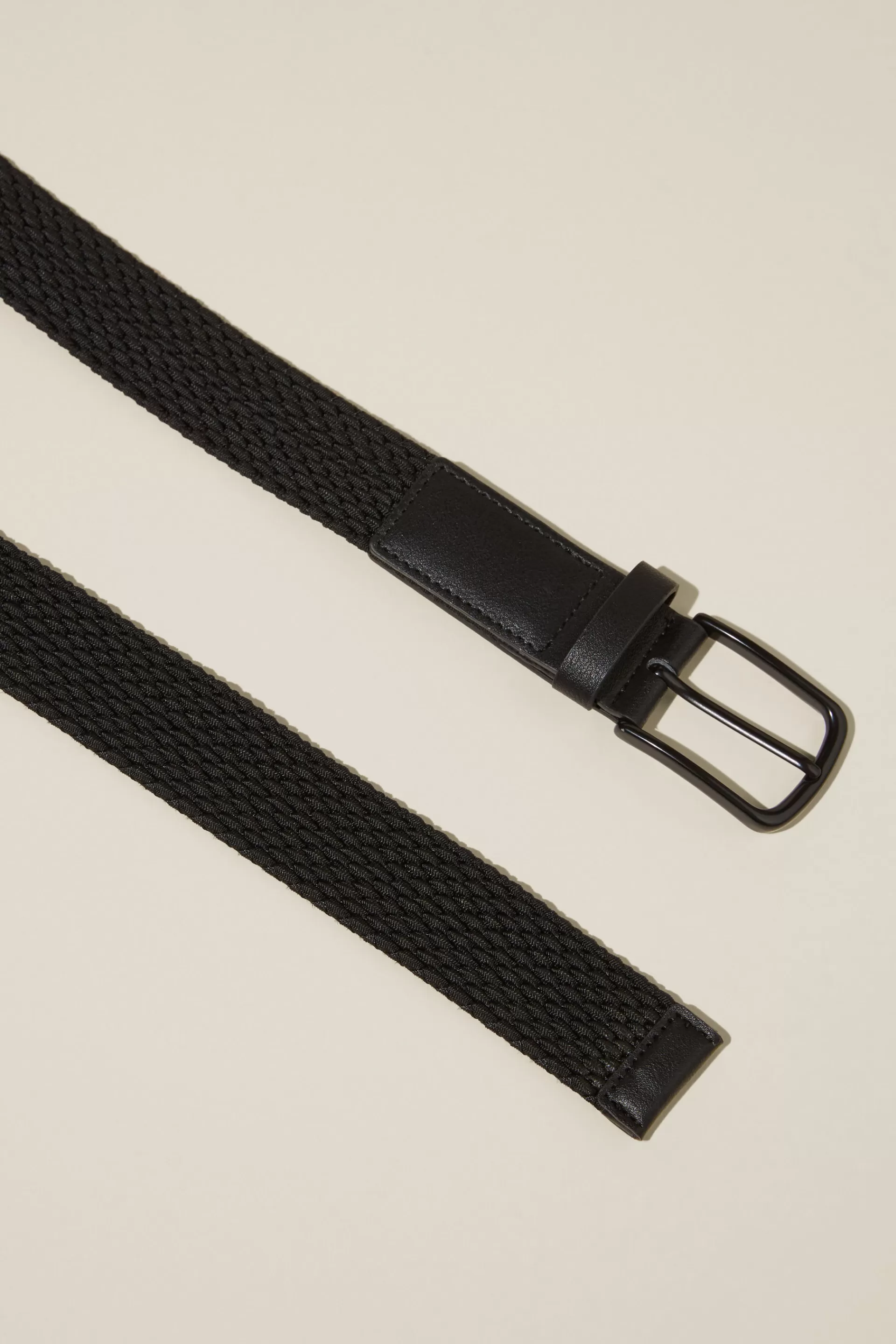 Cotton On Bags & Belts*Hampton Plait Belt Blackmatteblack