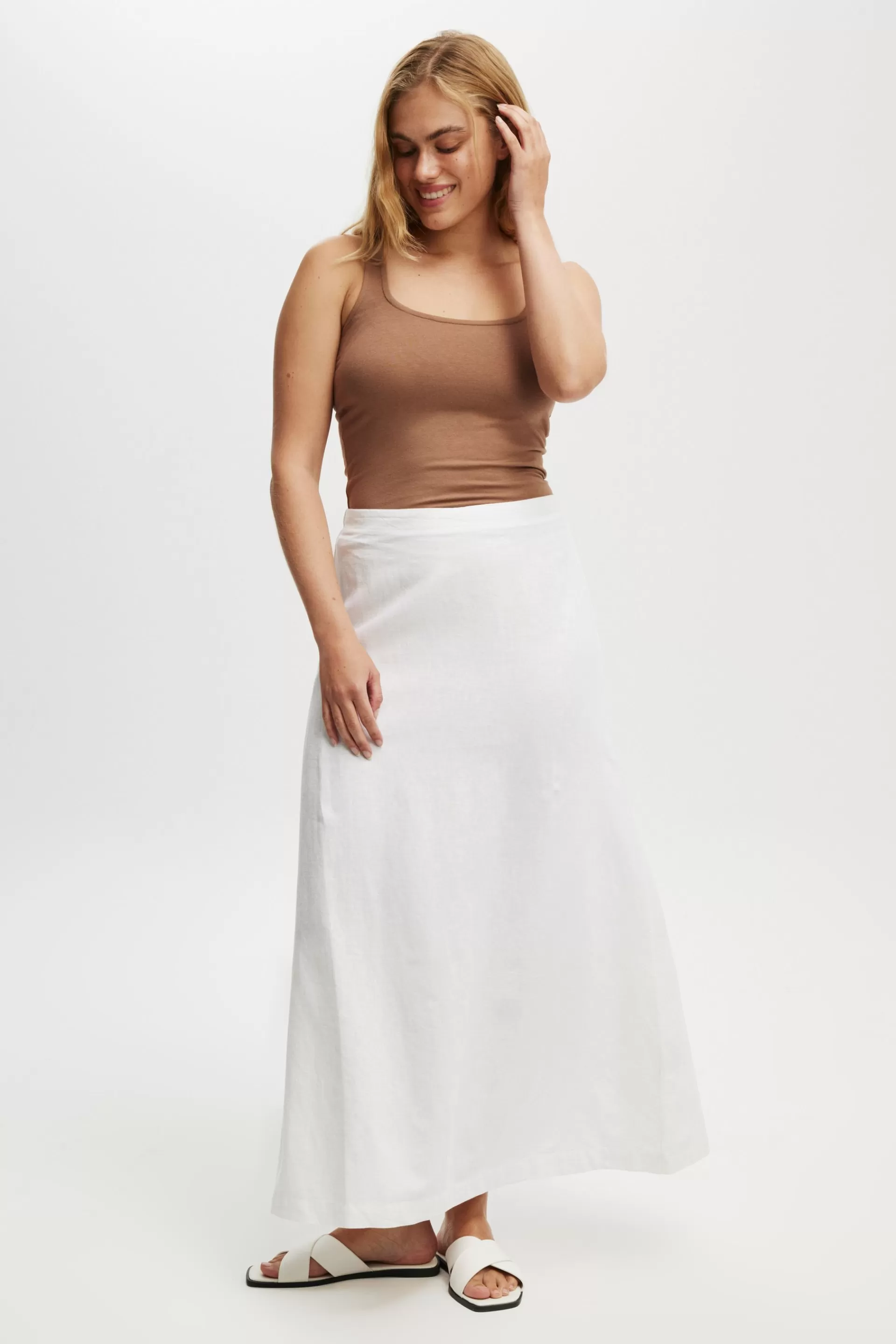 Cotton On Plus Size Curve | Skirts*Haven Maxi A-Line Skirt White