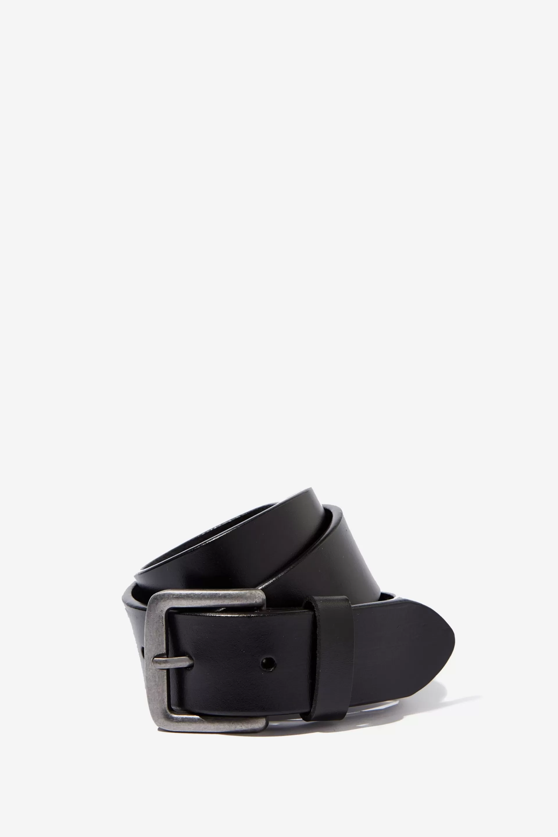 Cotton On Bags & Belts*Leather Belt Black/silver