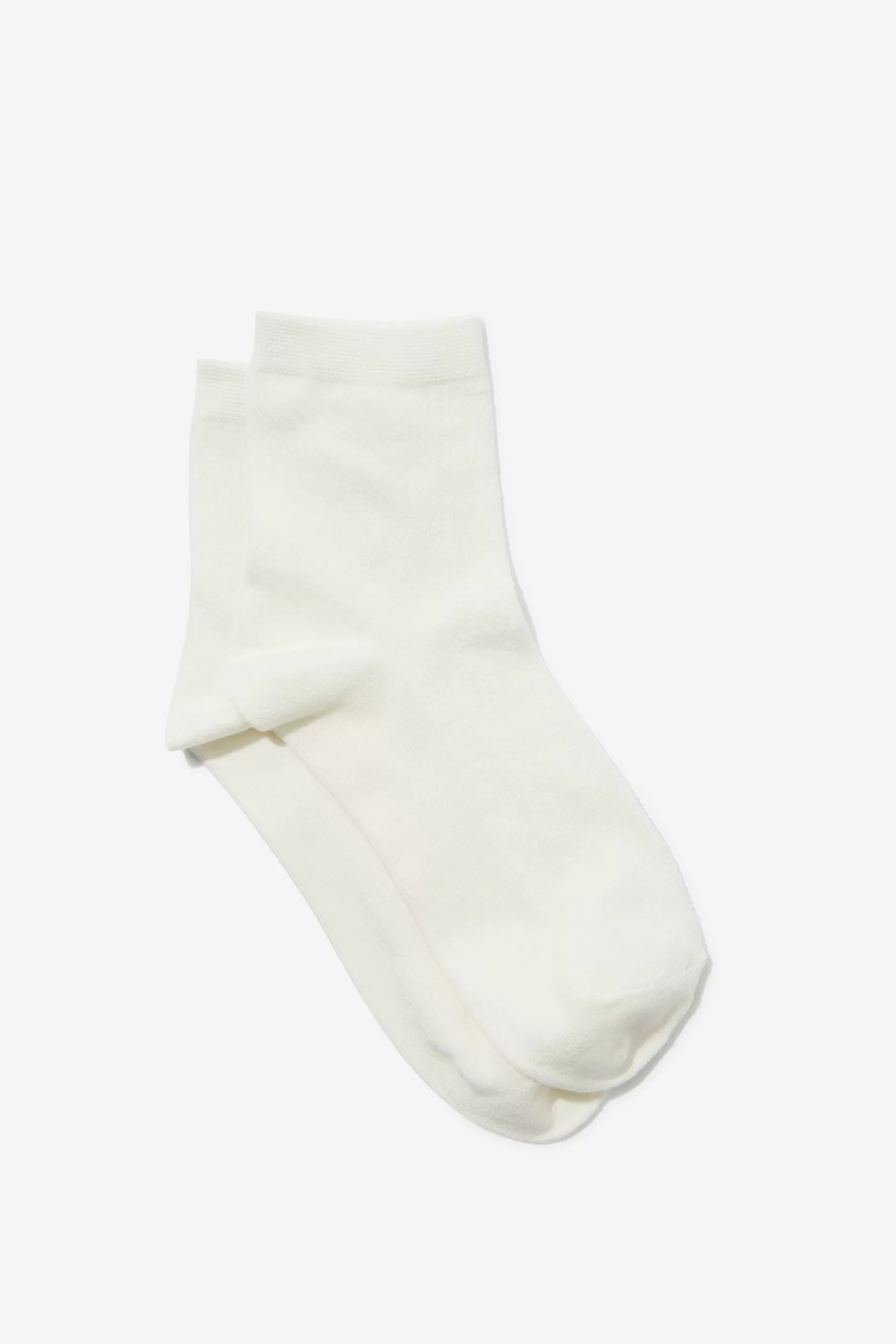 Cotton On Socks*Lightweight Heart Pointelle Sock White