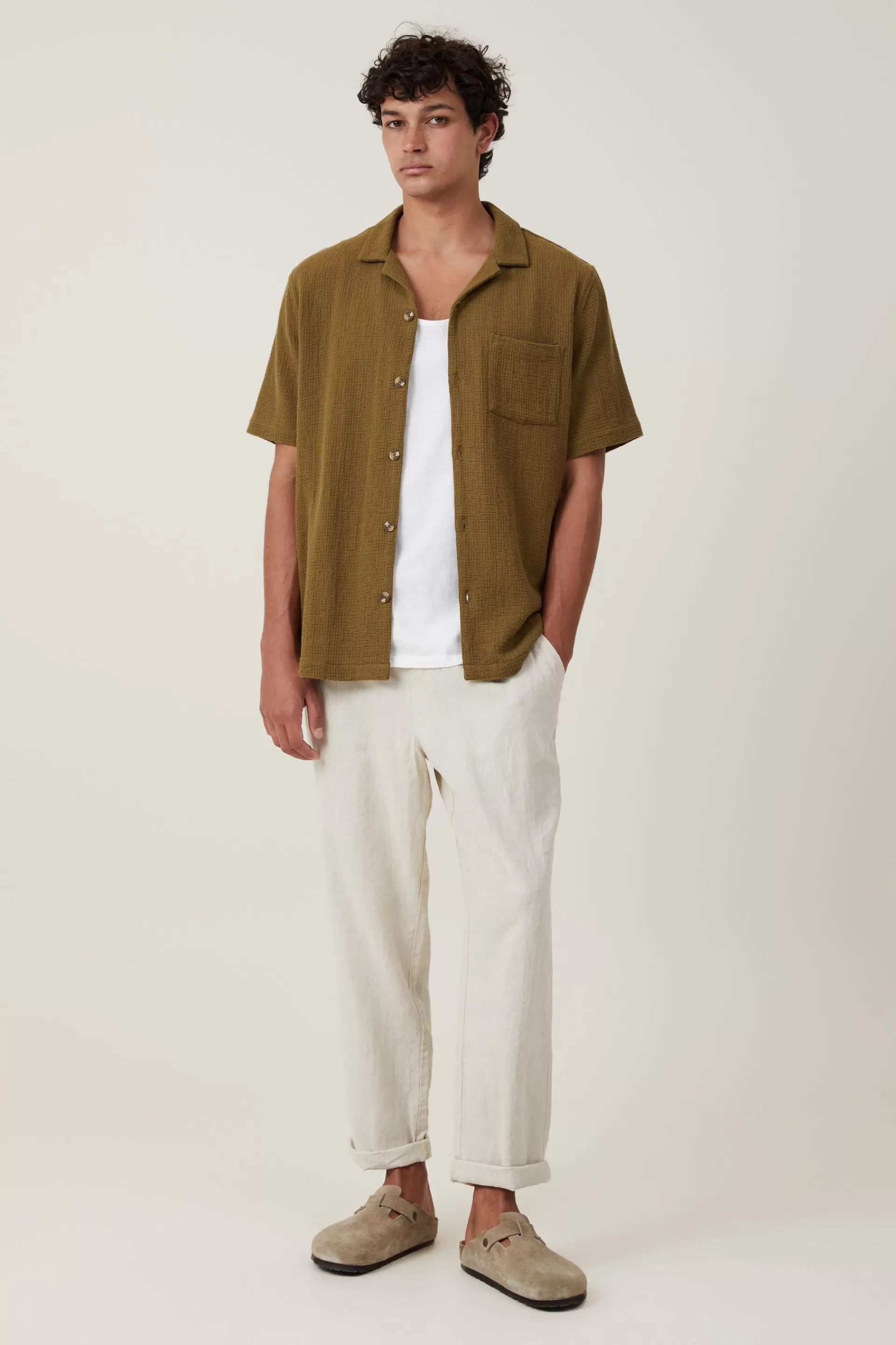 Cotton On Pants*Linen Pant Oatmeal