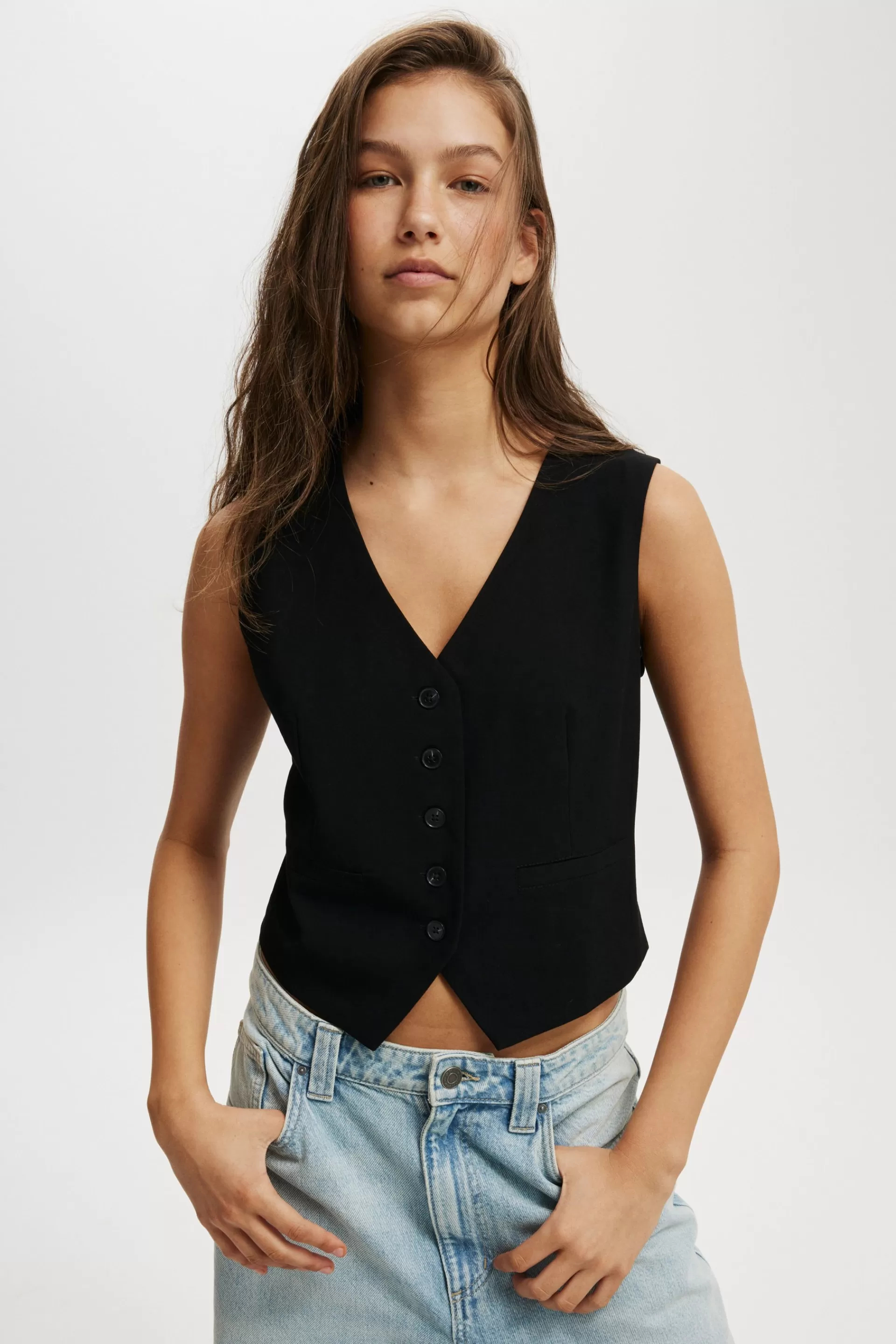 Cotton On Jackets & Coats | Tops*Luis Suiting Vest Black