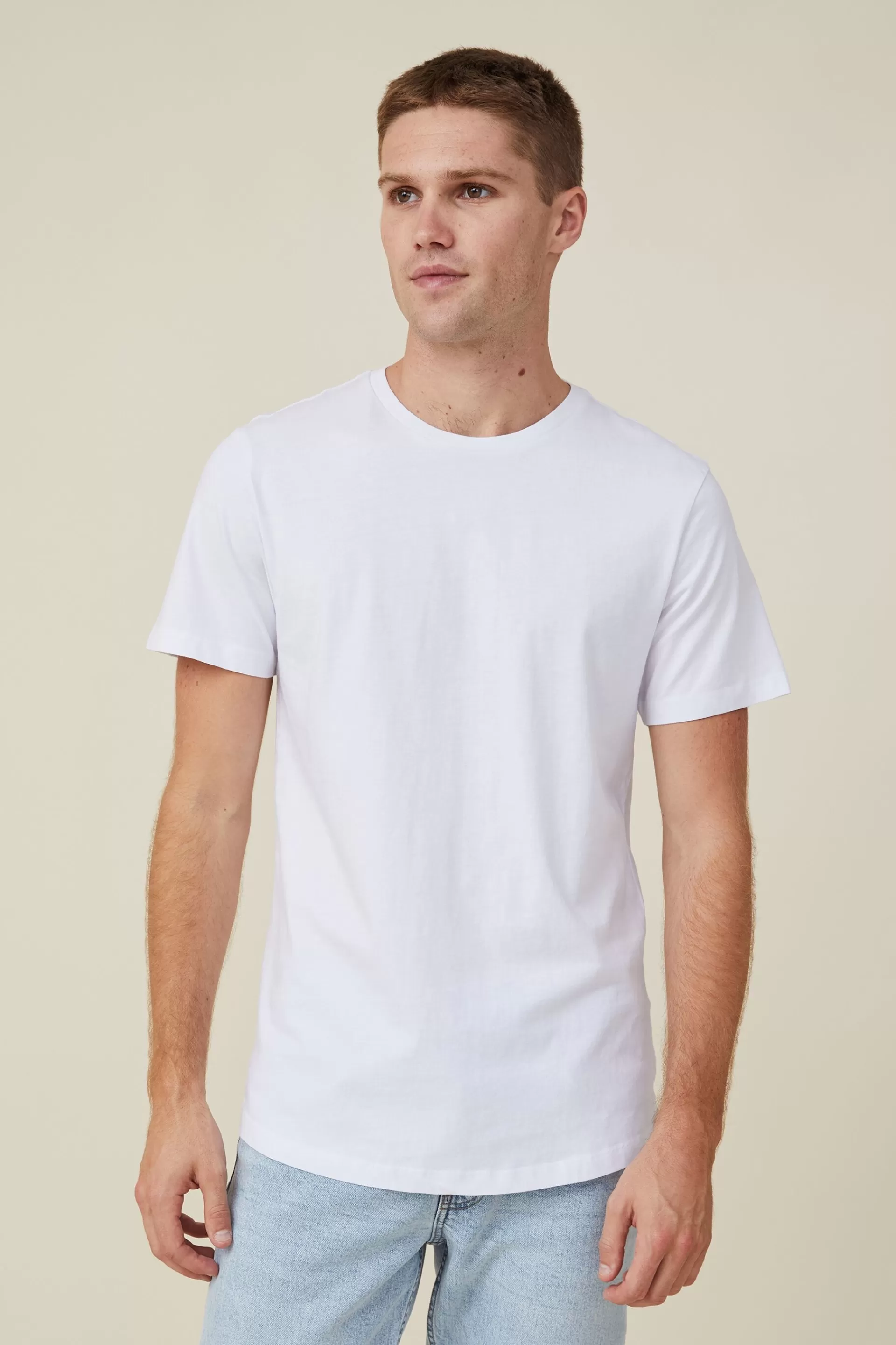 Cotton On Tees & Tanks*Organic Longline T-Shirt White