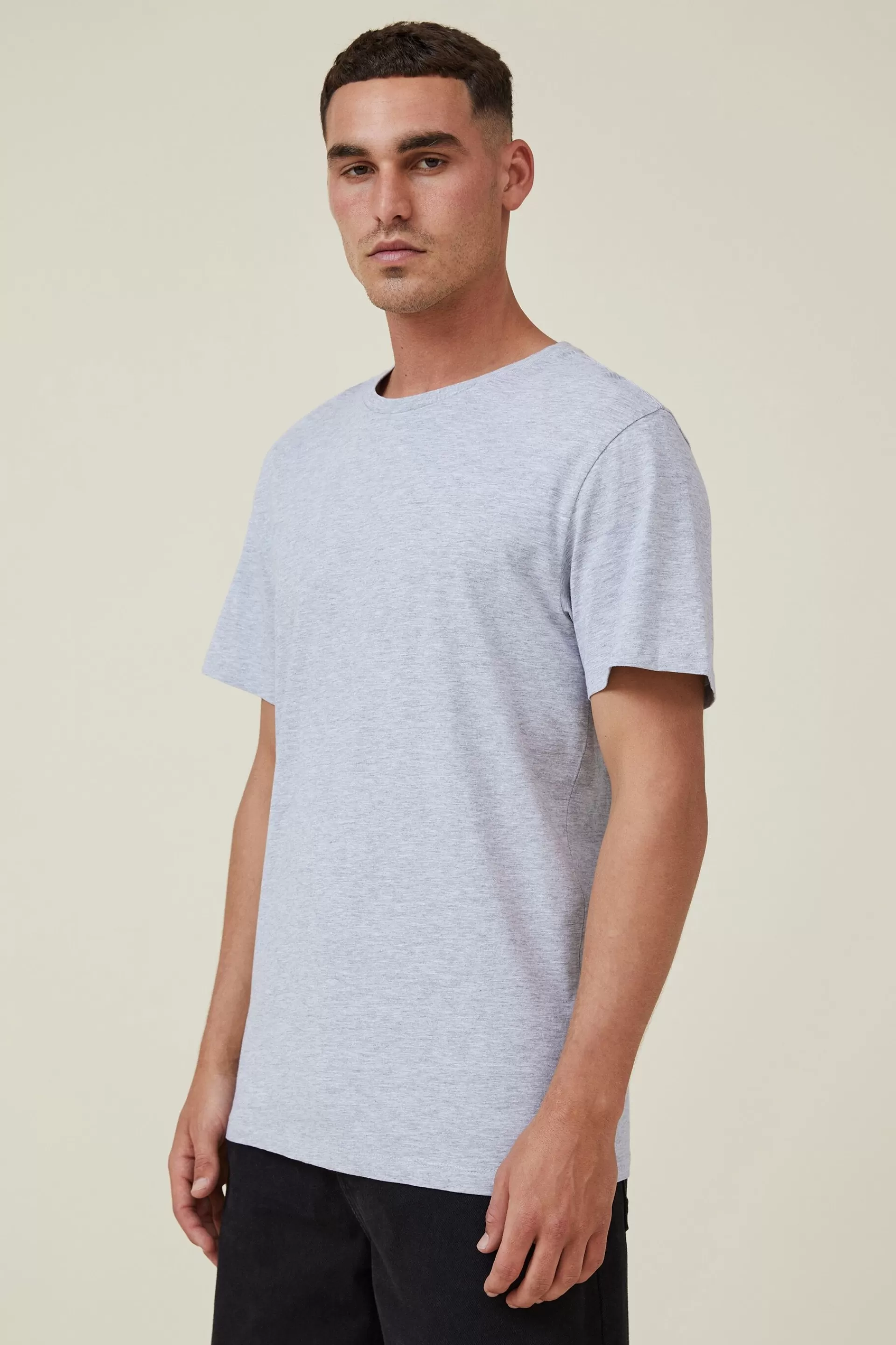 Cotton On Tees & Tanks*Organic Regular Fit Crew T-Shirt Lightgreymarle