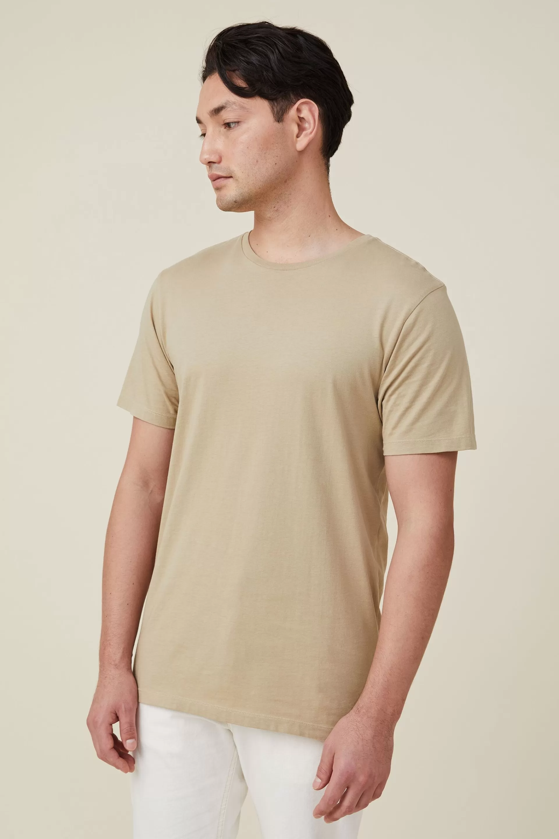 Cotton On Tees & Tanks*Organic Regular Fit Crew T-Shirt Gravelstone