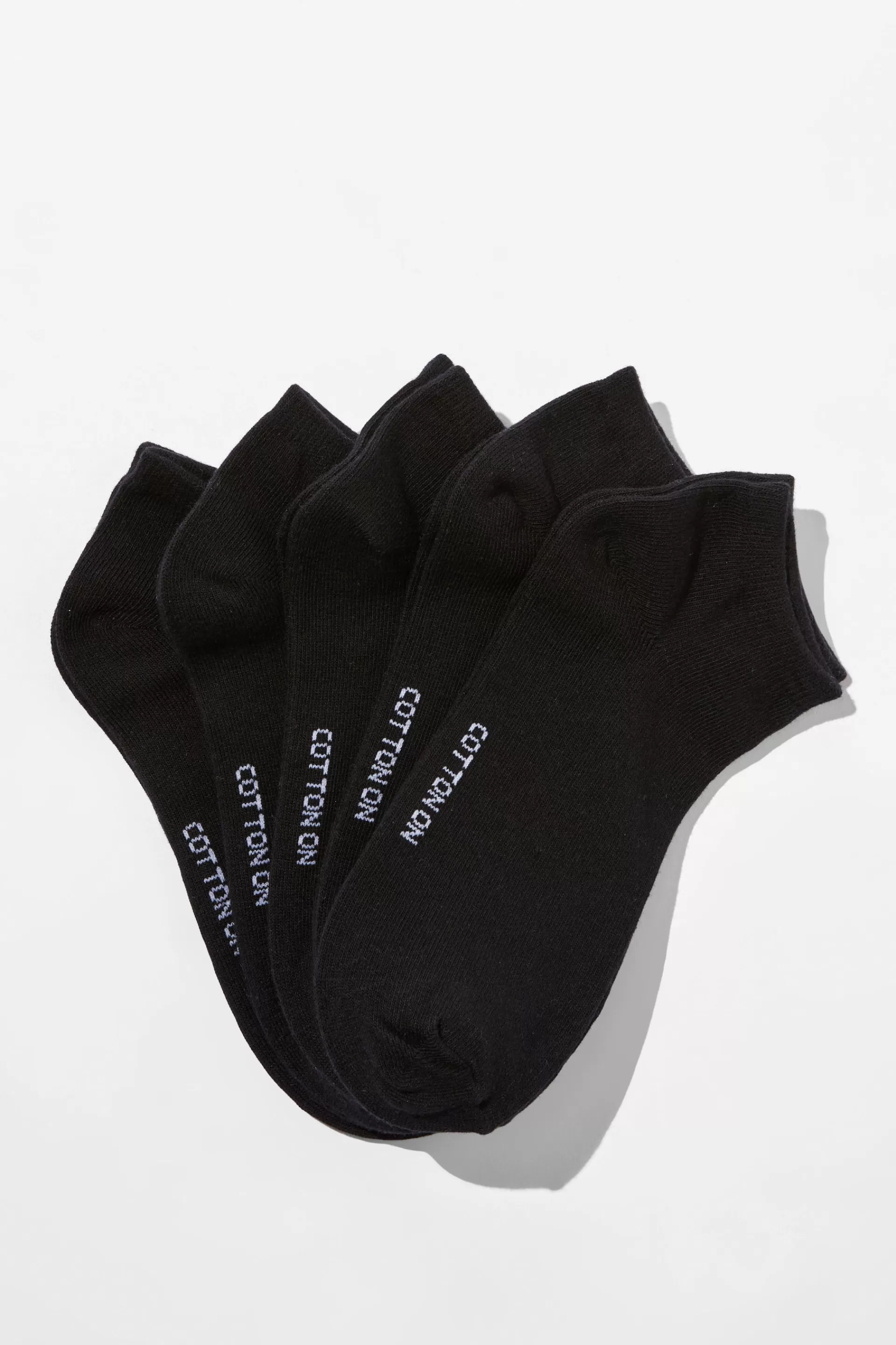 Cotton On Socks*5Pk Ankle Sock Black