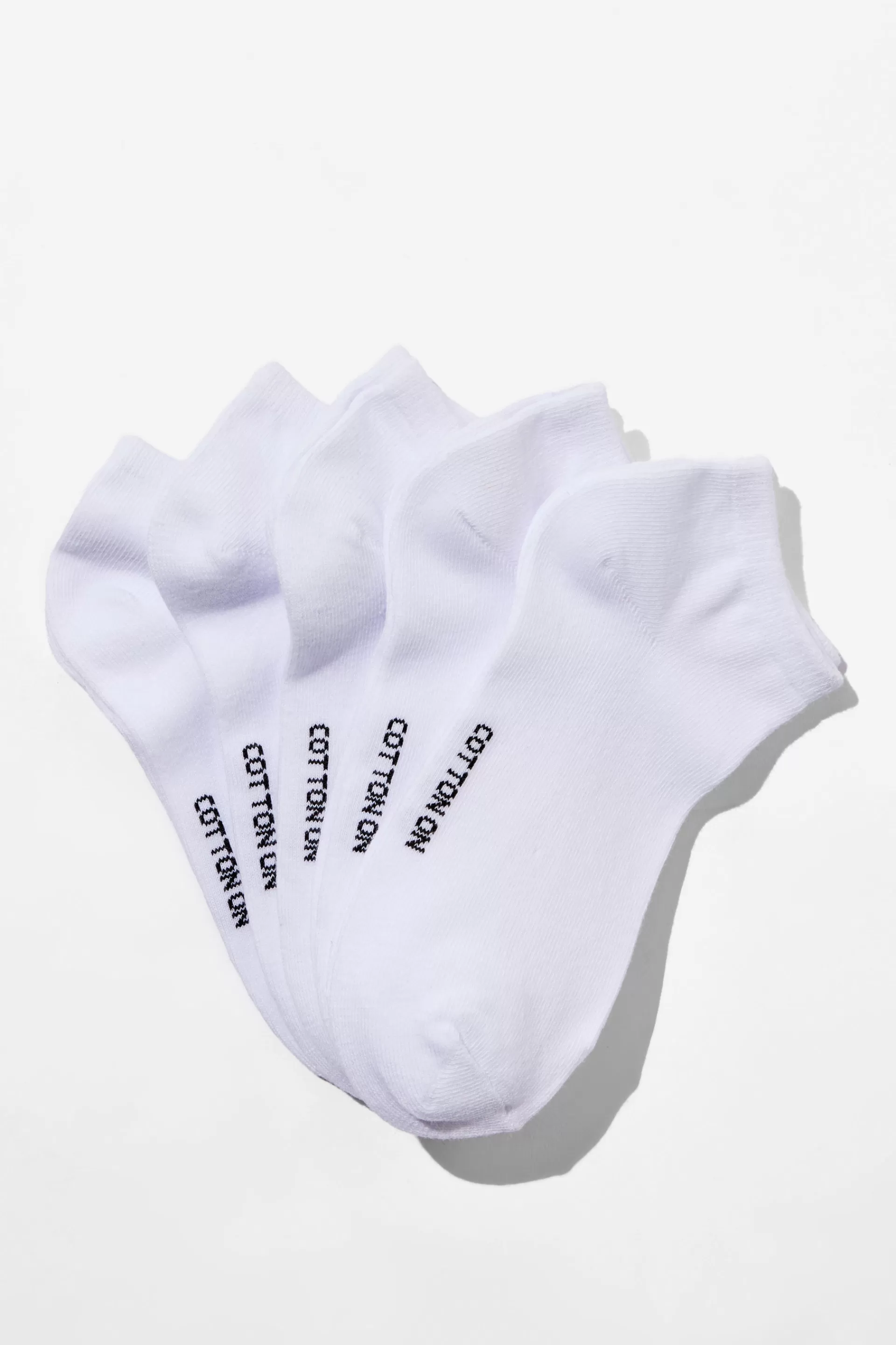 Cotton On Socks*5Pk Ankle Sock White