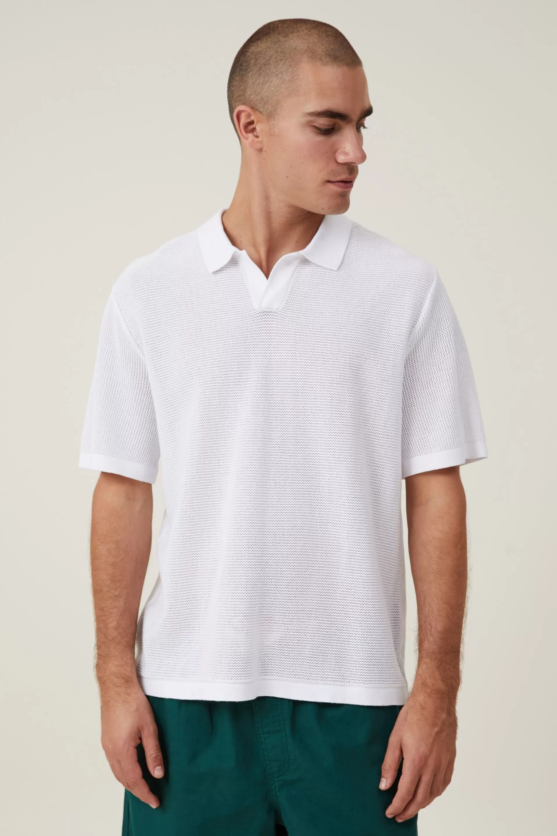 Cotton On Shirts | Knitwear*Resort Short Sleeve Polo Snowwhite