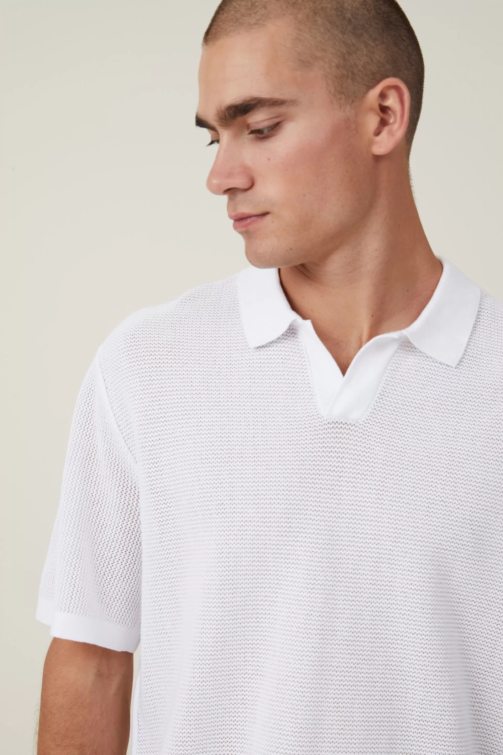 Cotton On Shirts | Knitwear*Resort Short Sleeve Polo Snowwhite