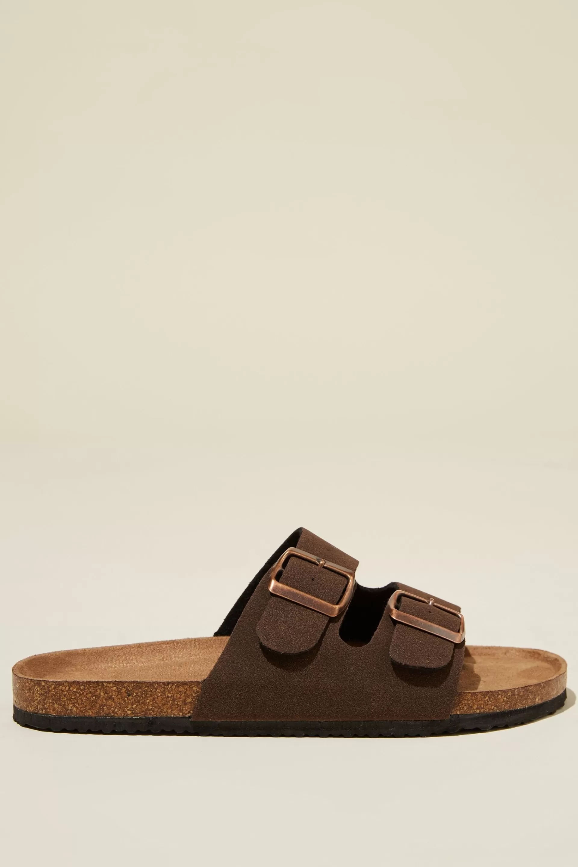 Cotton On Sandals & Flip Flops*Rex Double Buckle Slide Richbrownmicro