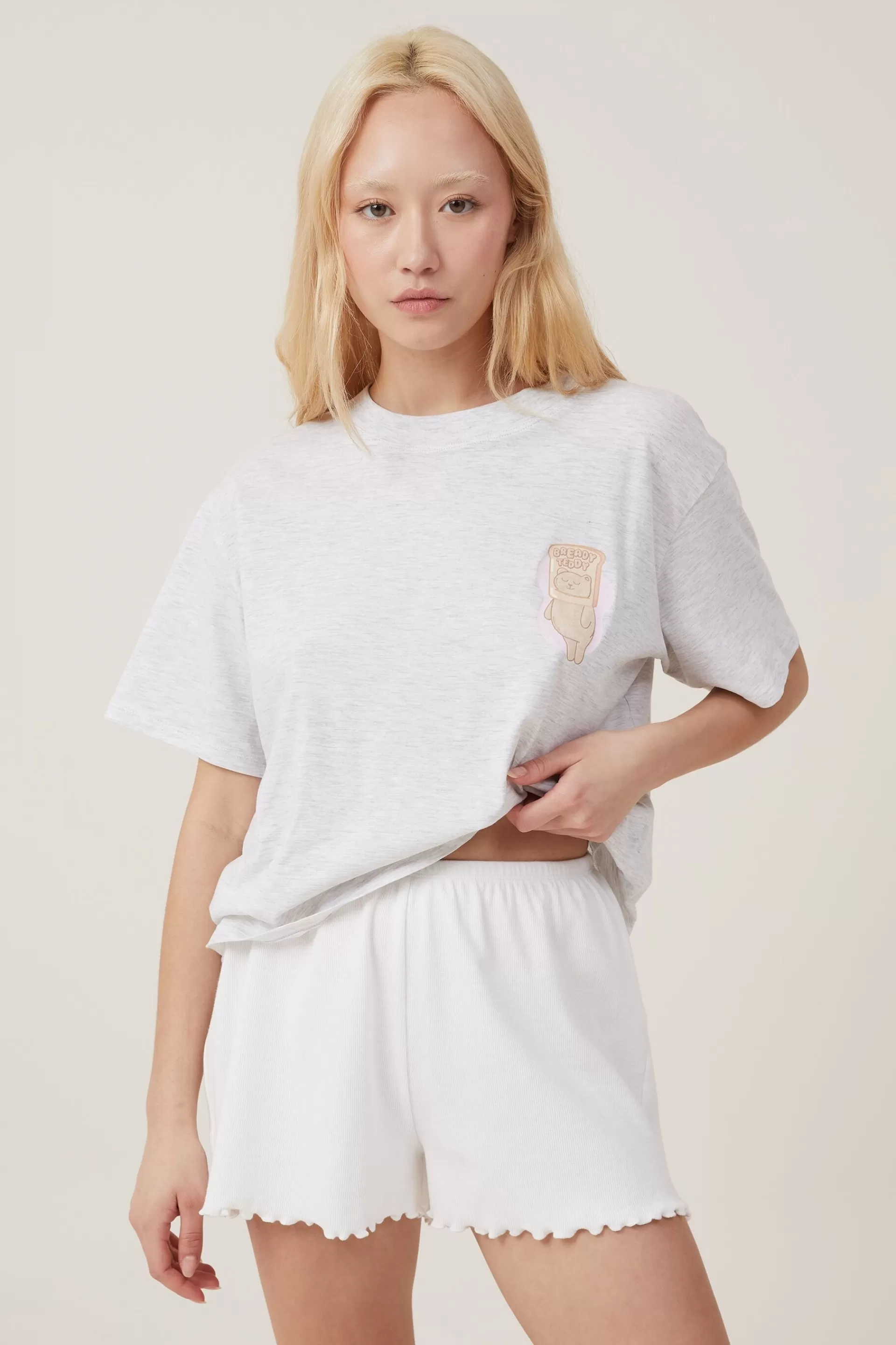 Cotton On Loungewear | Pyjamas*Rib Bed Short Coconutmilk