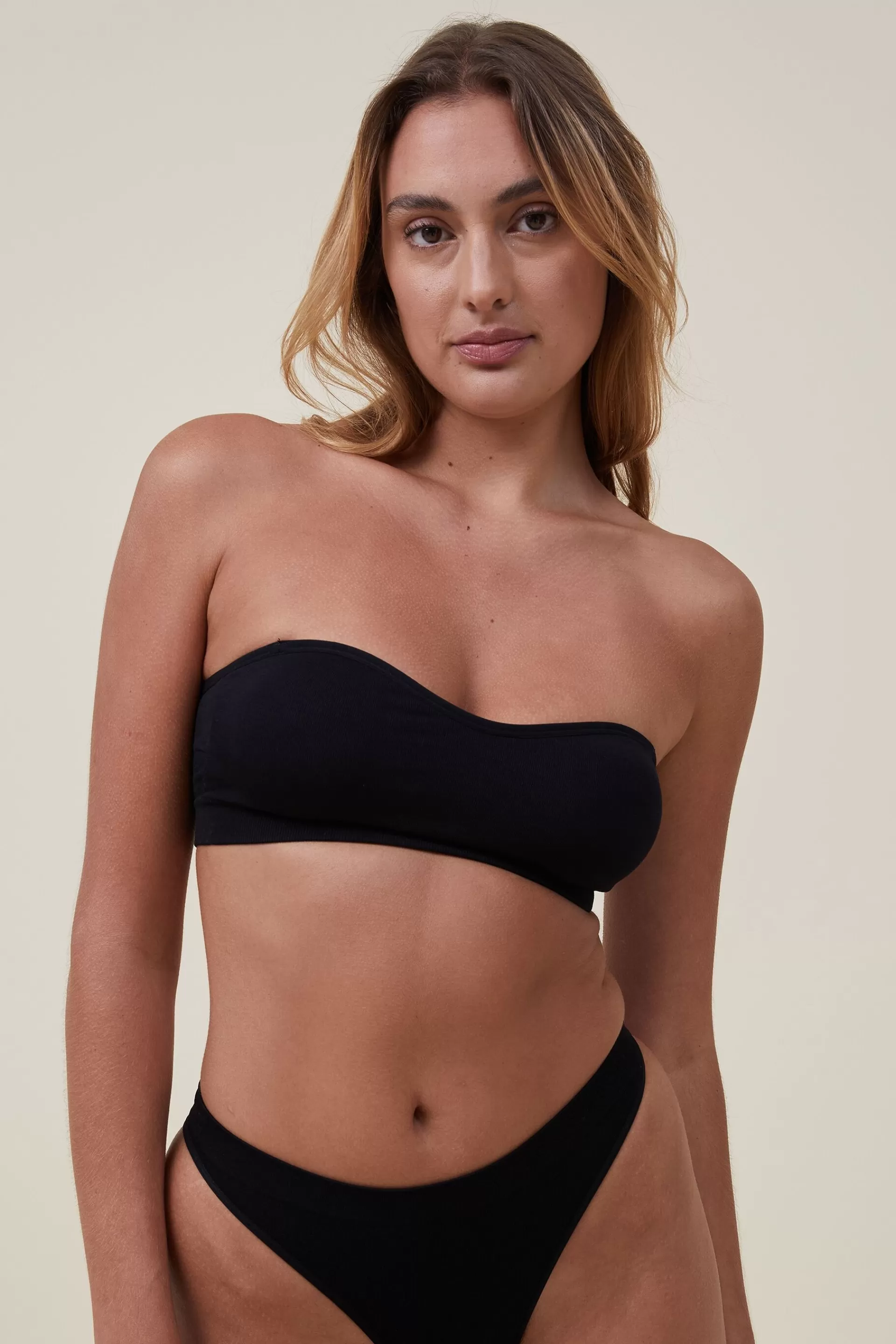 Cotton On Bralettes | Bras*Seamless Sweetheart Padded Bandeau (r)black