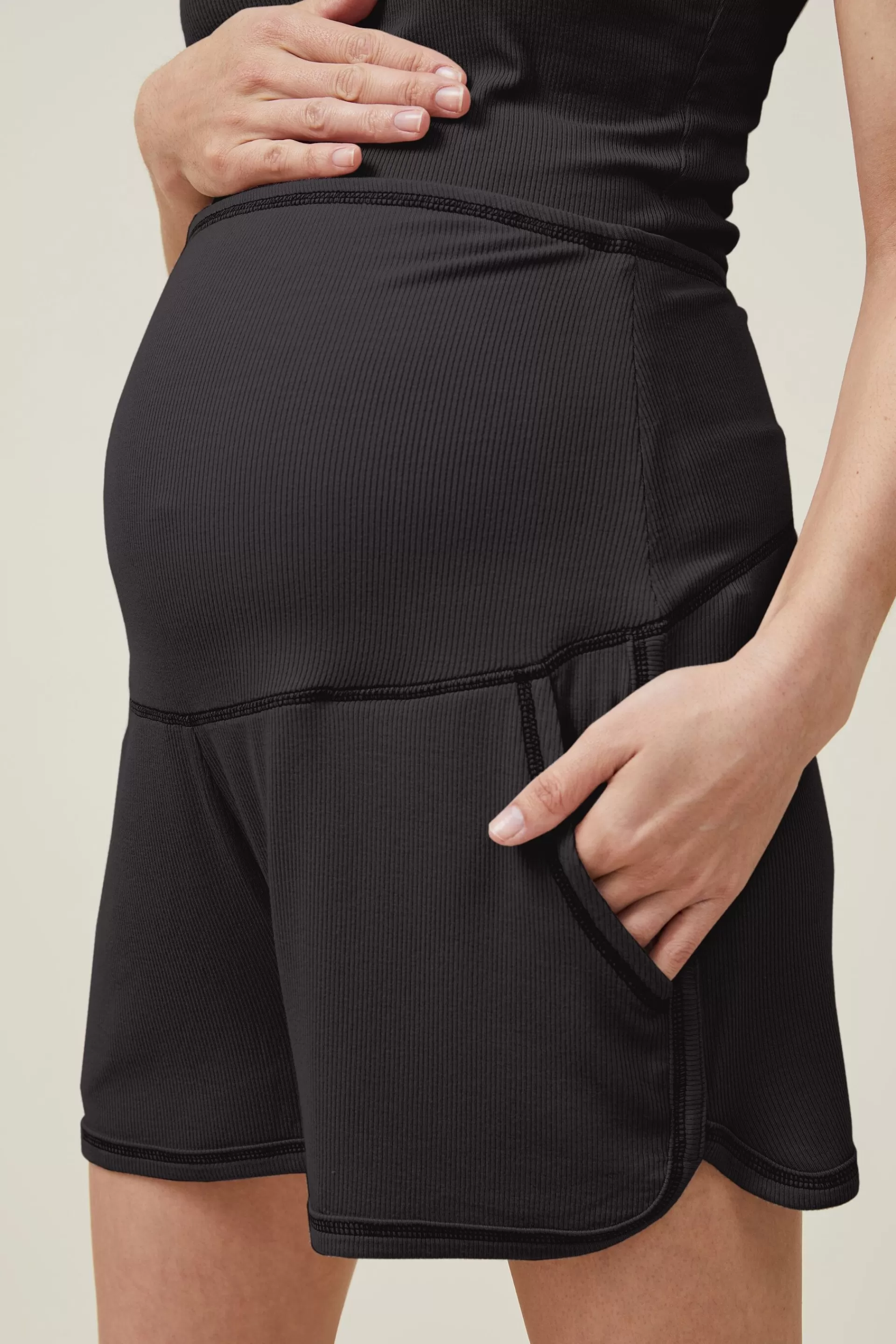 Cotton On Loungewear | Pyjamas*Sleep Recovery Maternity Relaxed Pocket Short Blackrib