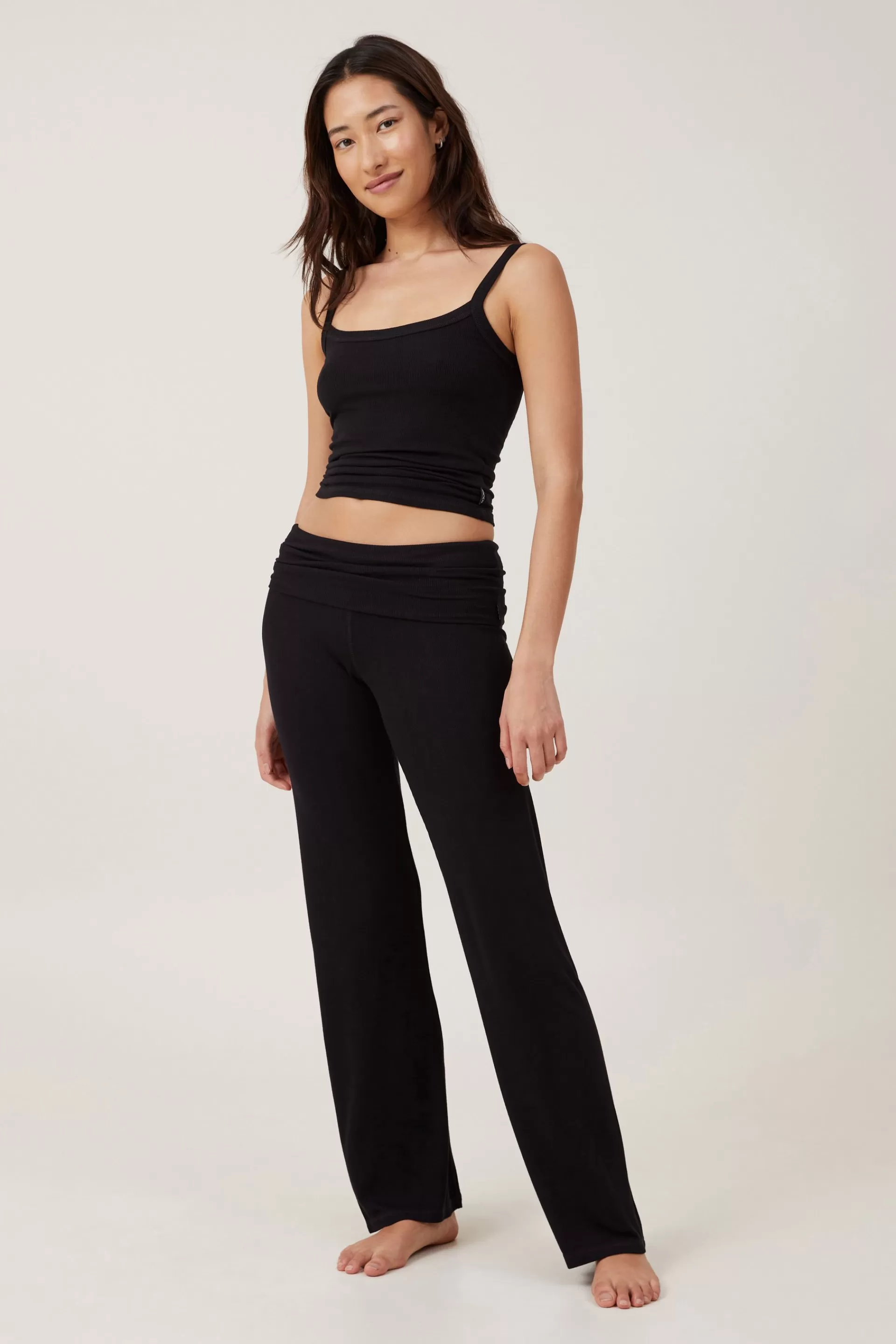 Cotton On Loungewear | Pyjamas*Sleep Recovery Roll Waist Pant Trueblack