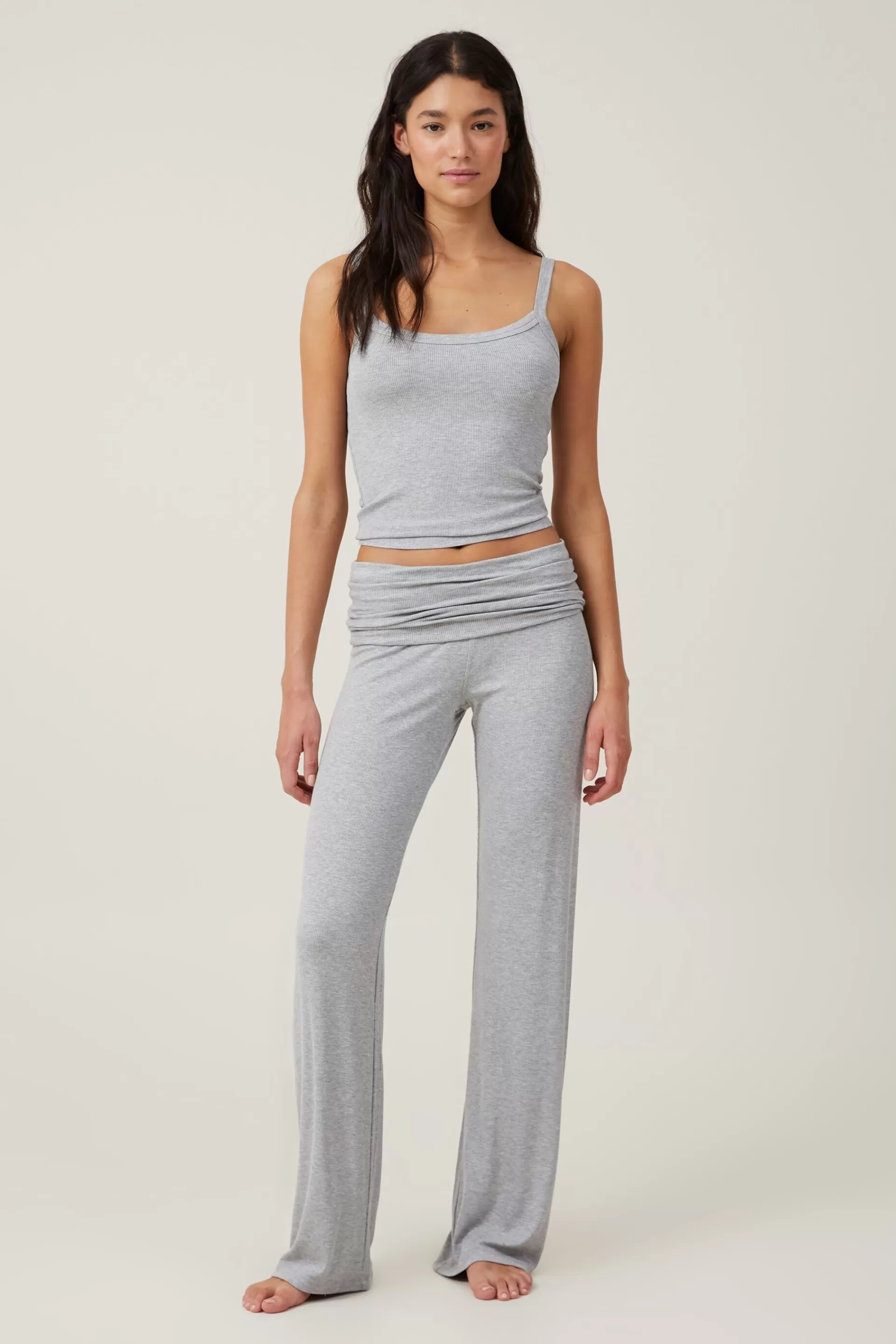 Cotton On Loungewear | Pyjamas*Sleep Recovery Roll Waist Pant Greymarlerib