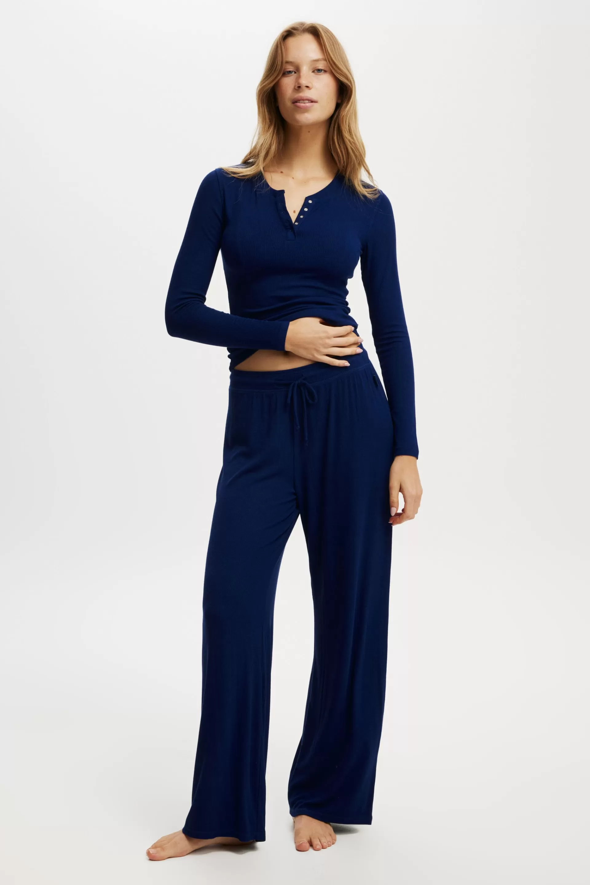 Cotton On Loungewear | Pyjamas*Sleep Recovery Wide Leg Pant Voyageblue