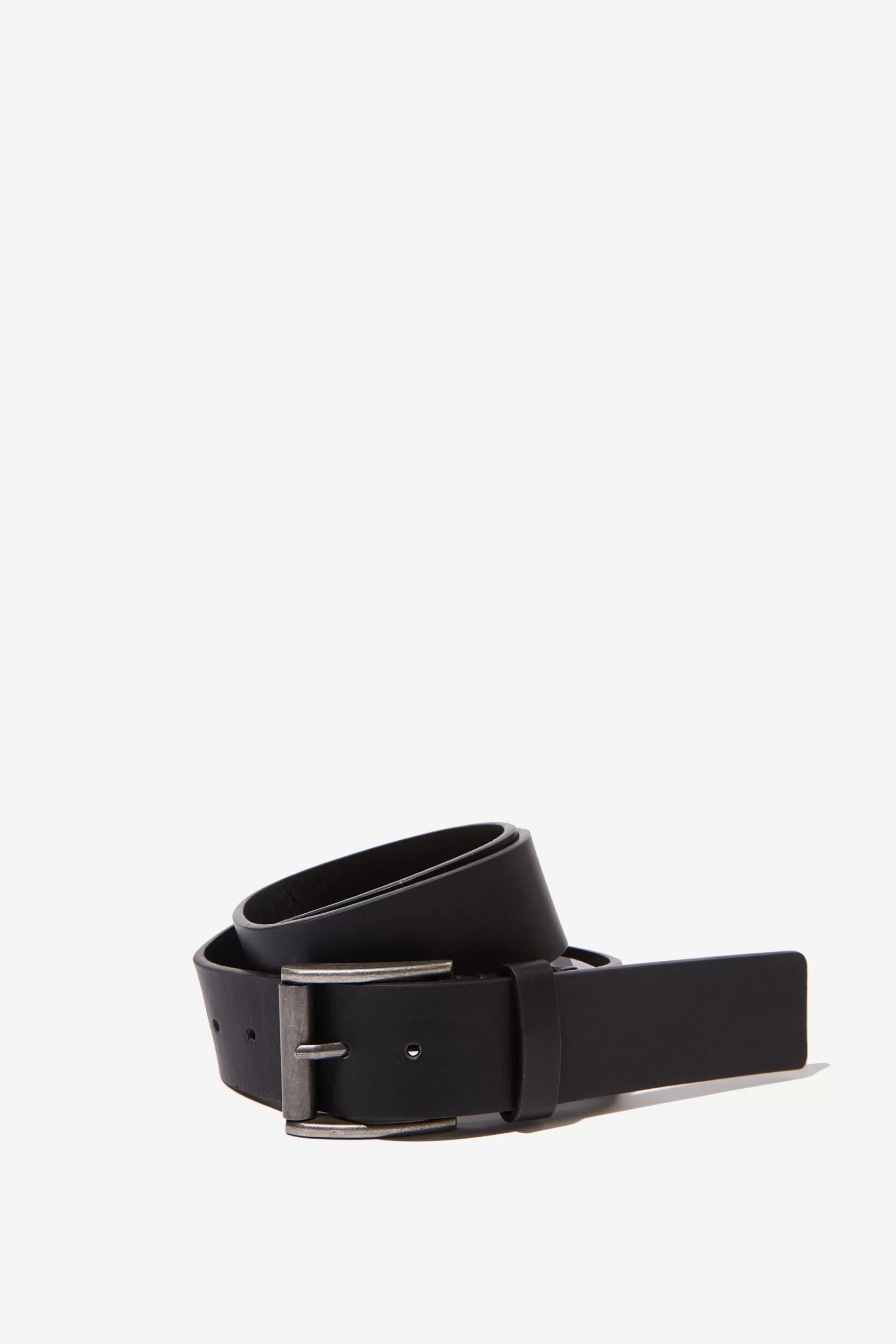 Cotton On Bags & Belts*Square Buckle Pu Belt Black