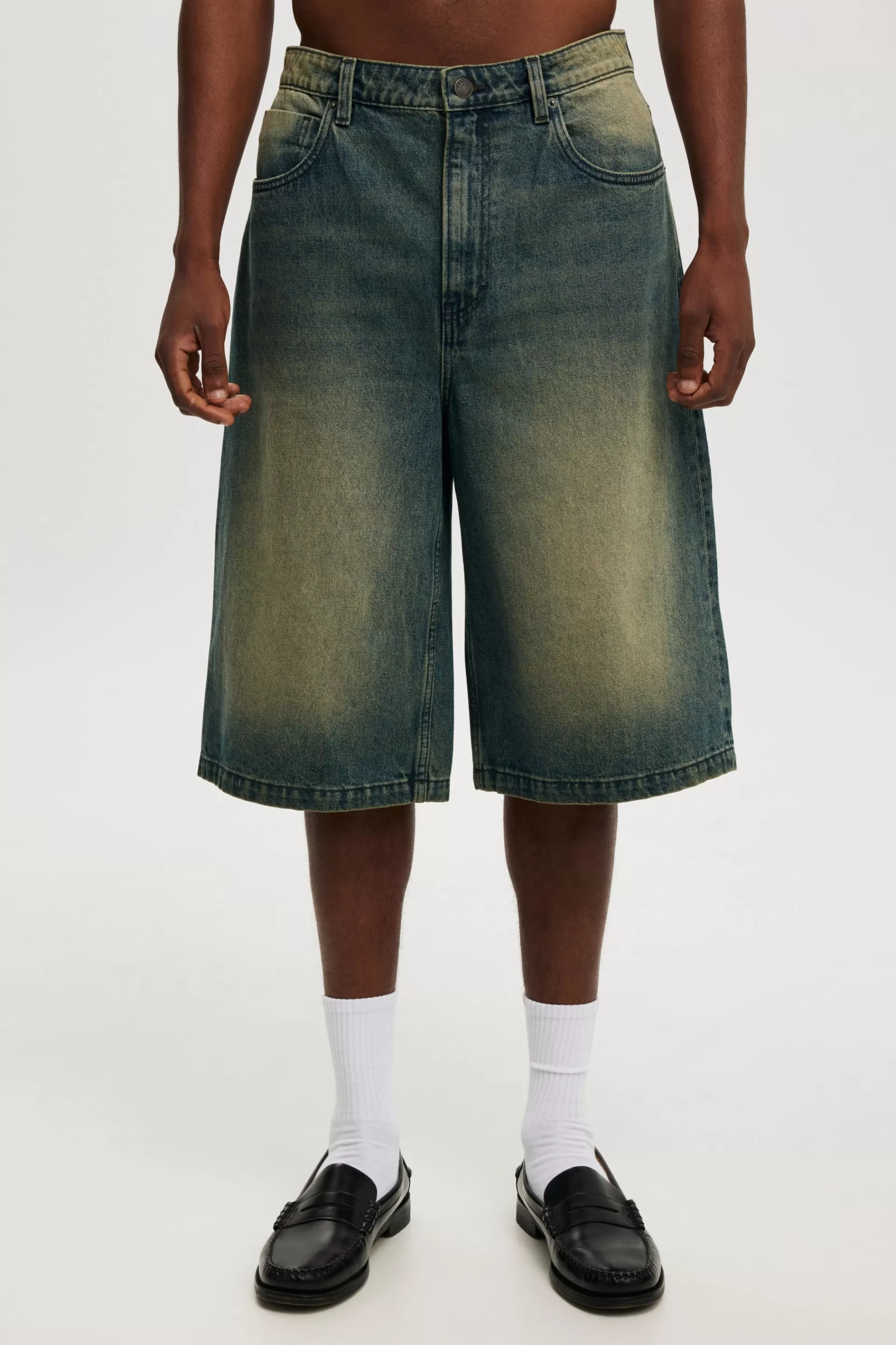 Cotton On Shorts | Shorts*Super Baggy Jort Y2kwashedblue