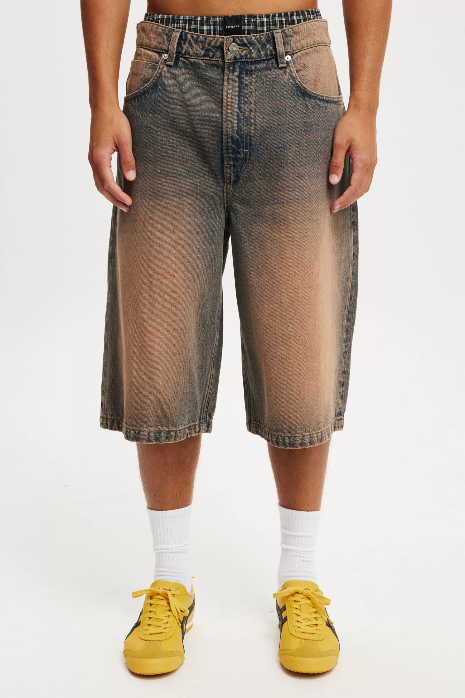 Cotton On Shorts | Jeans*Super Baggy Jort Trippinblue