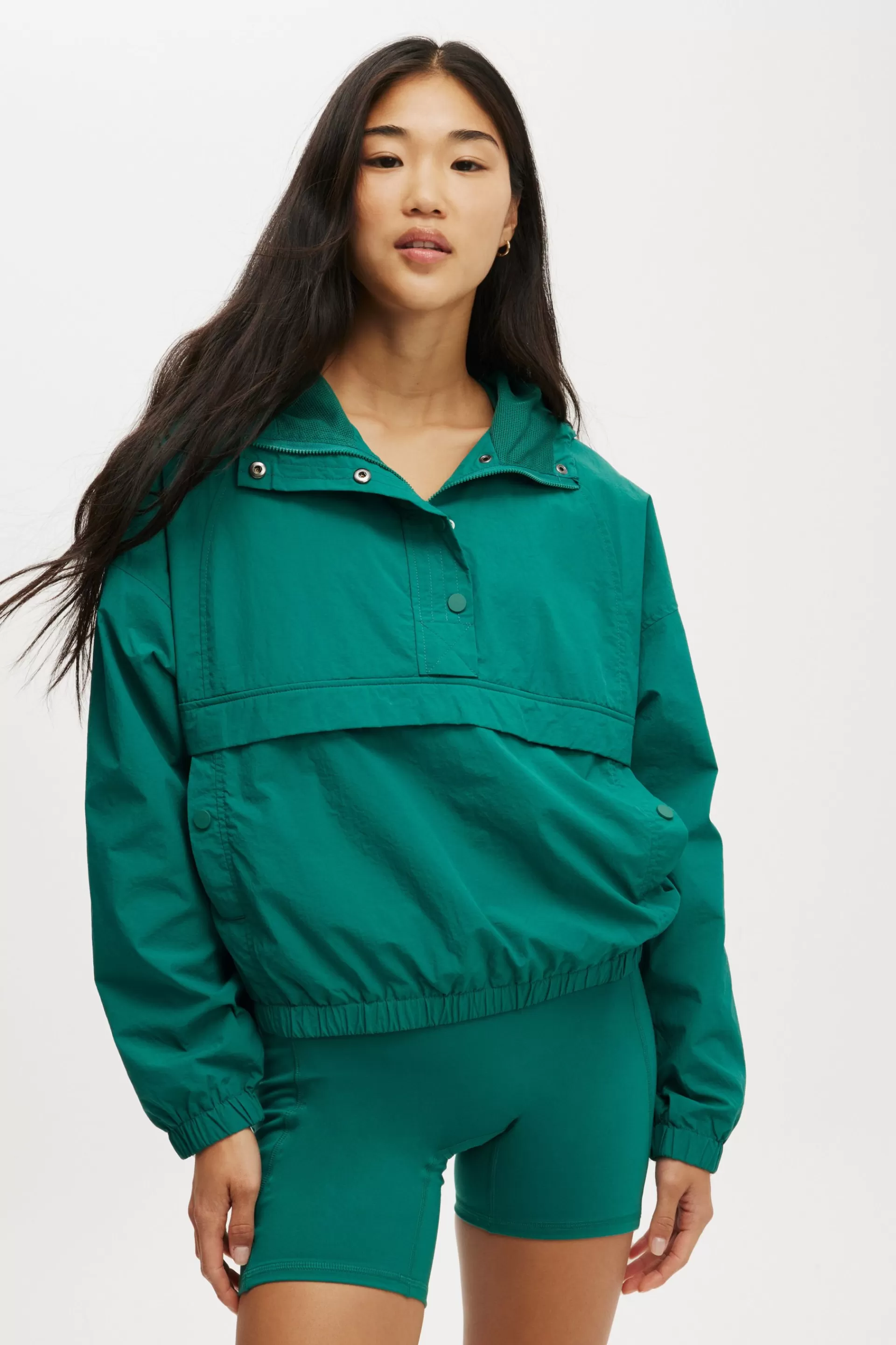 Cotton On Jackets & Puffers | Jackets & Coats*Tempo Half Zip Panelled Anorak Alpinegreen